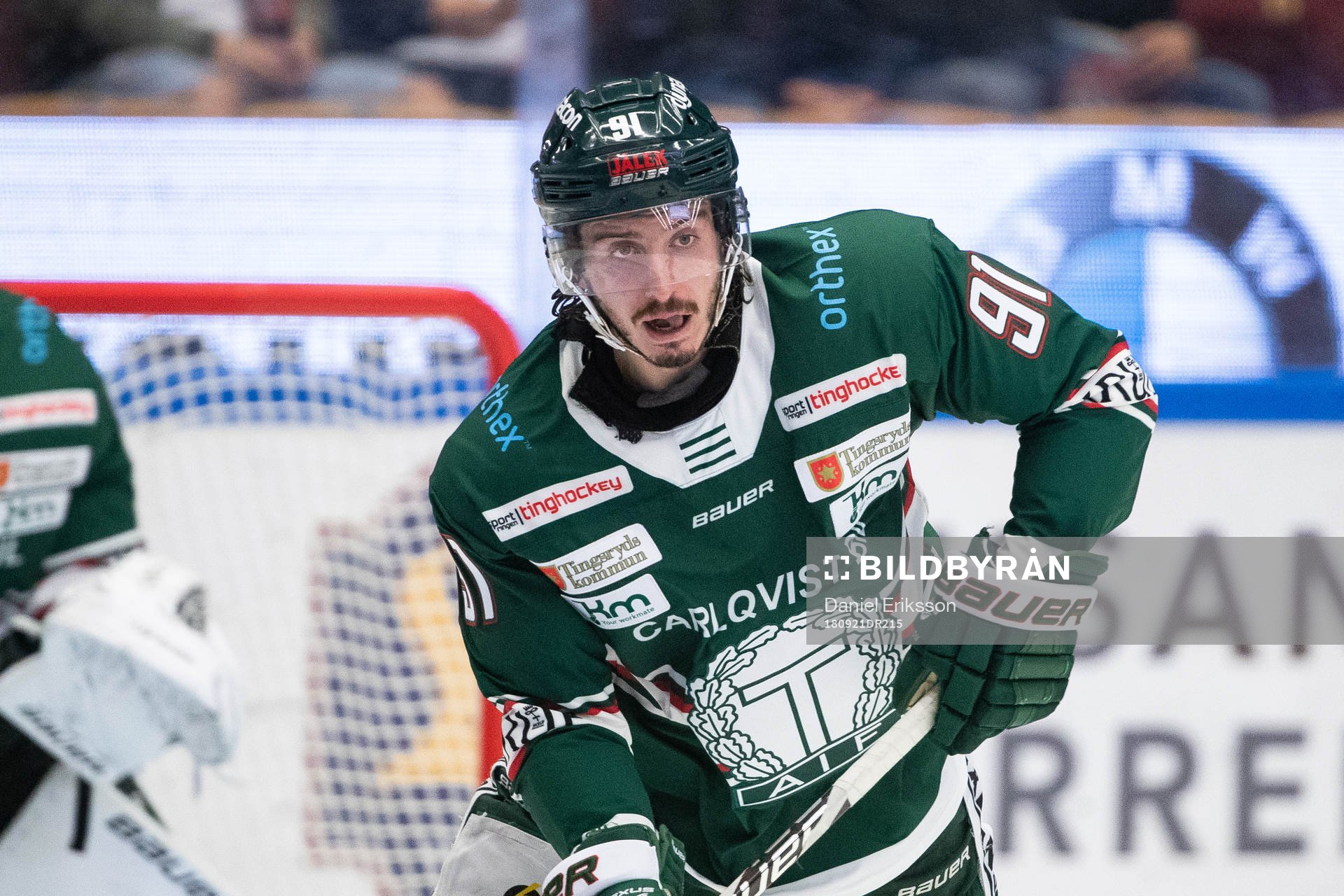 Tingsryds Charlie Dodero i ishockeymatchen i