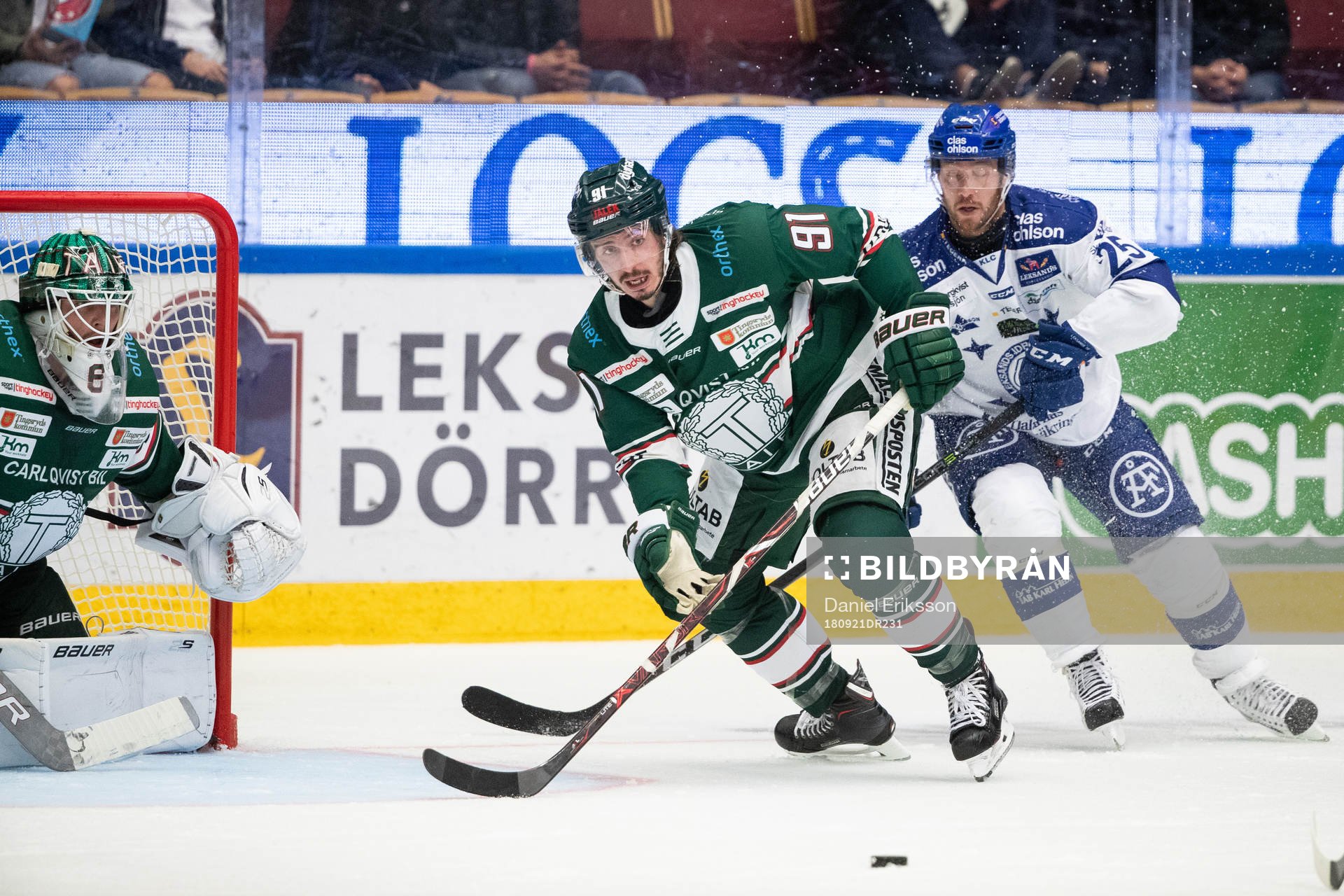 Tingsryds Charlie Dodero och Leksands Linus Persson
