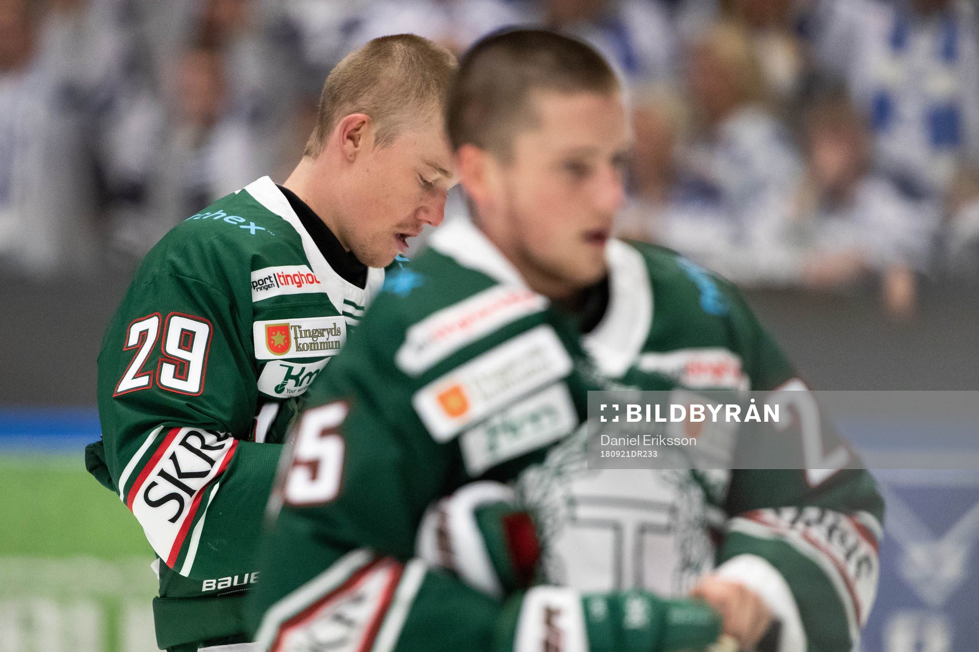 Tingsryds Simon Norberg  i ishockeymatchen i