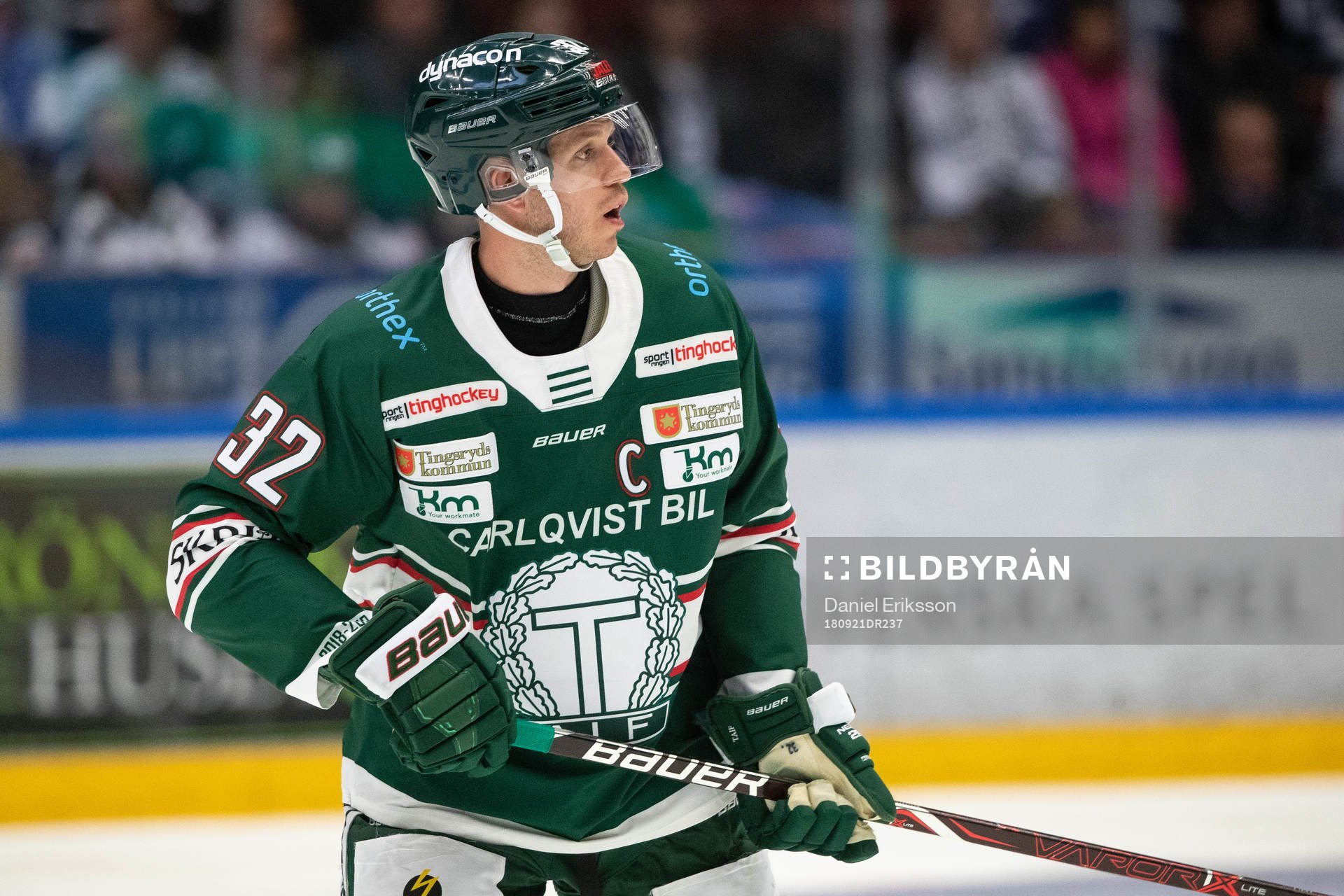 Tingsryds Robin Olsson  i ishockeymatchen i