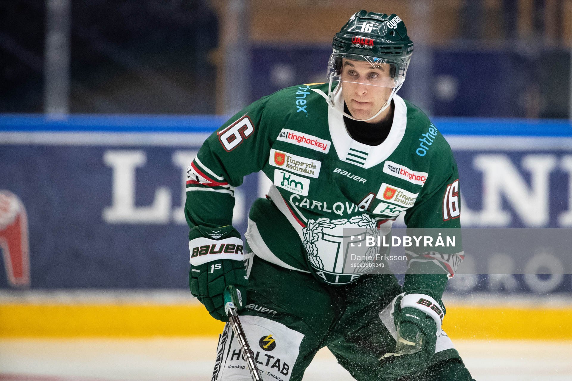 Tingsryds Mark Macmillan  i ishockeymatchen i
