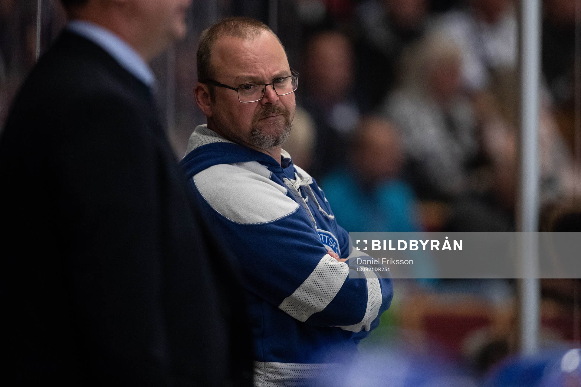 Leksands materialförvaltare Rob Flahiff  i ishockeymatchen