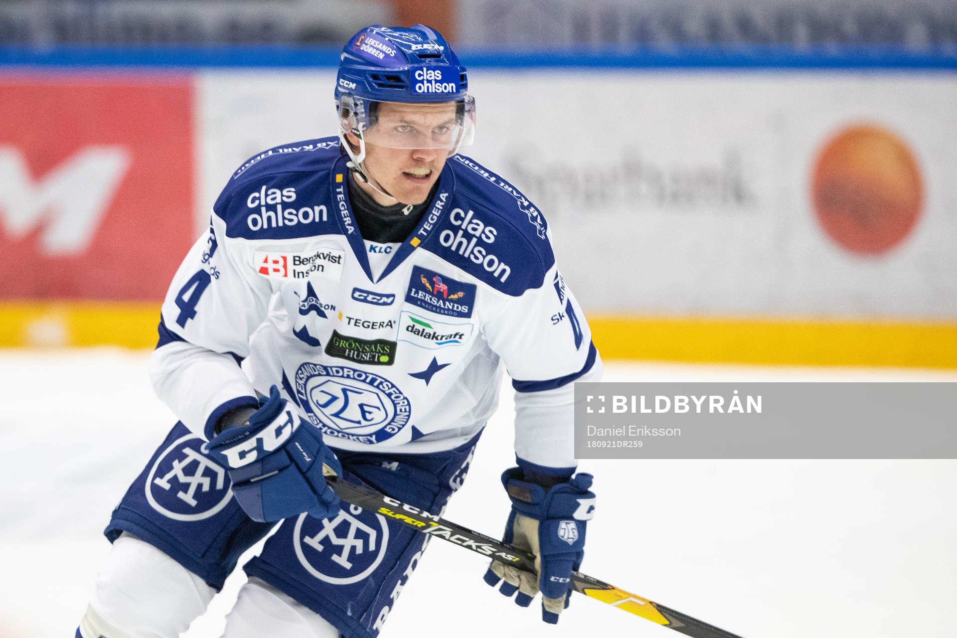 Leksands Mattias Nilsson   i ishockeymatchen i
