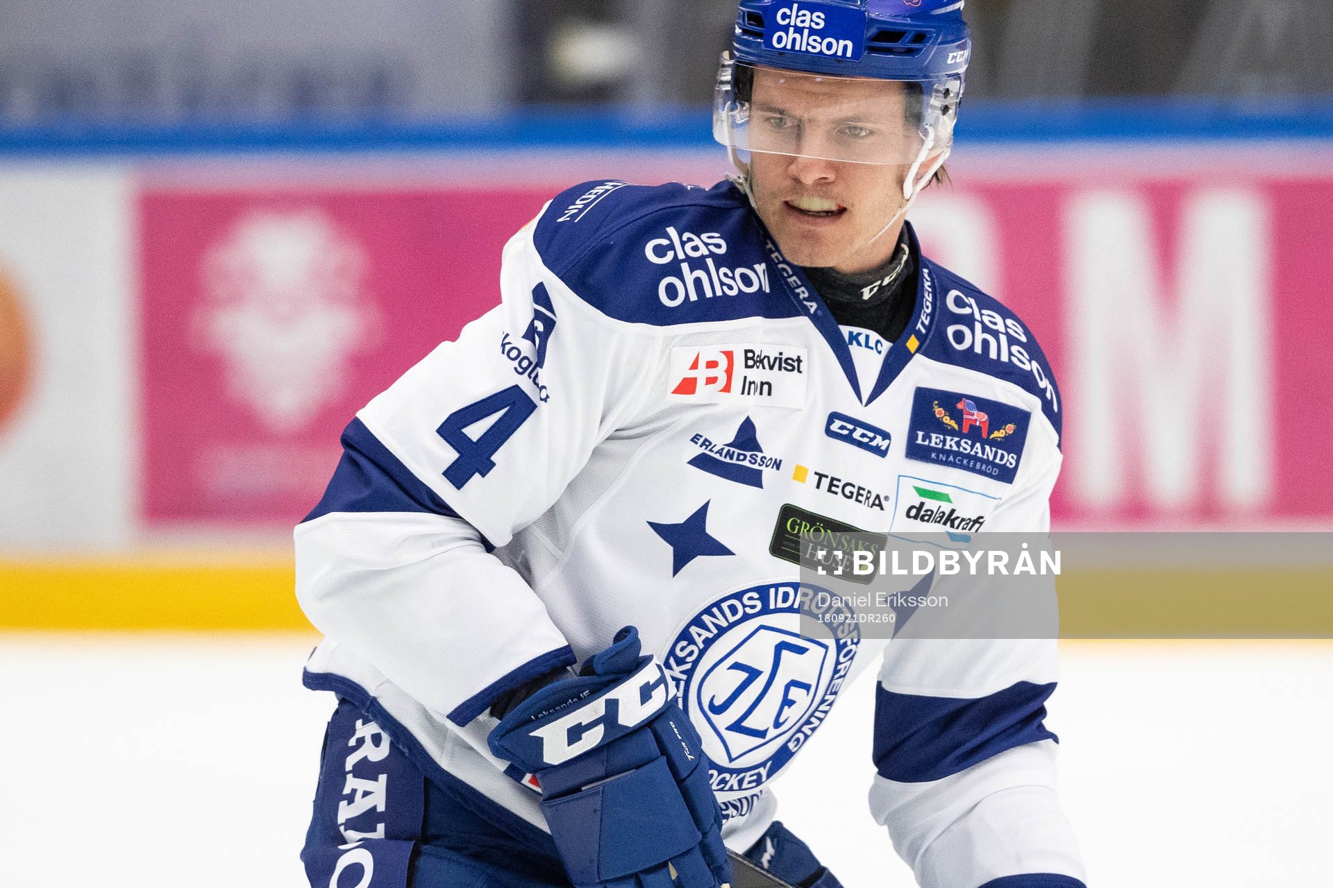 Leksands Mattias Nilsson   i ishockeymatchen i