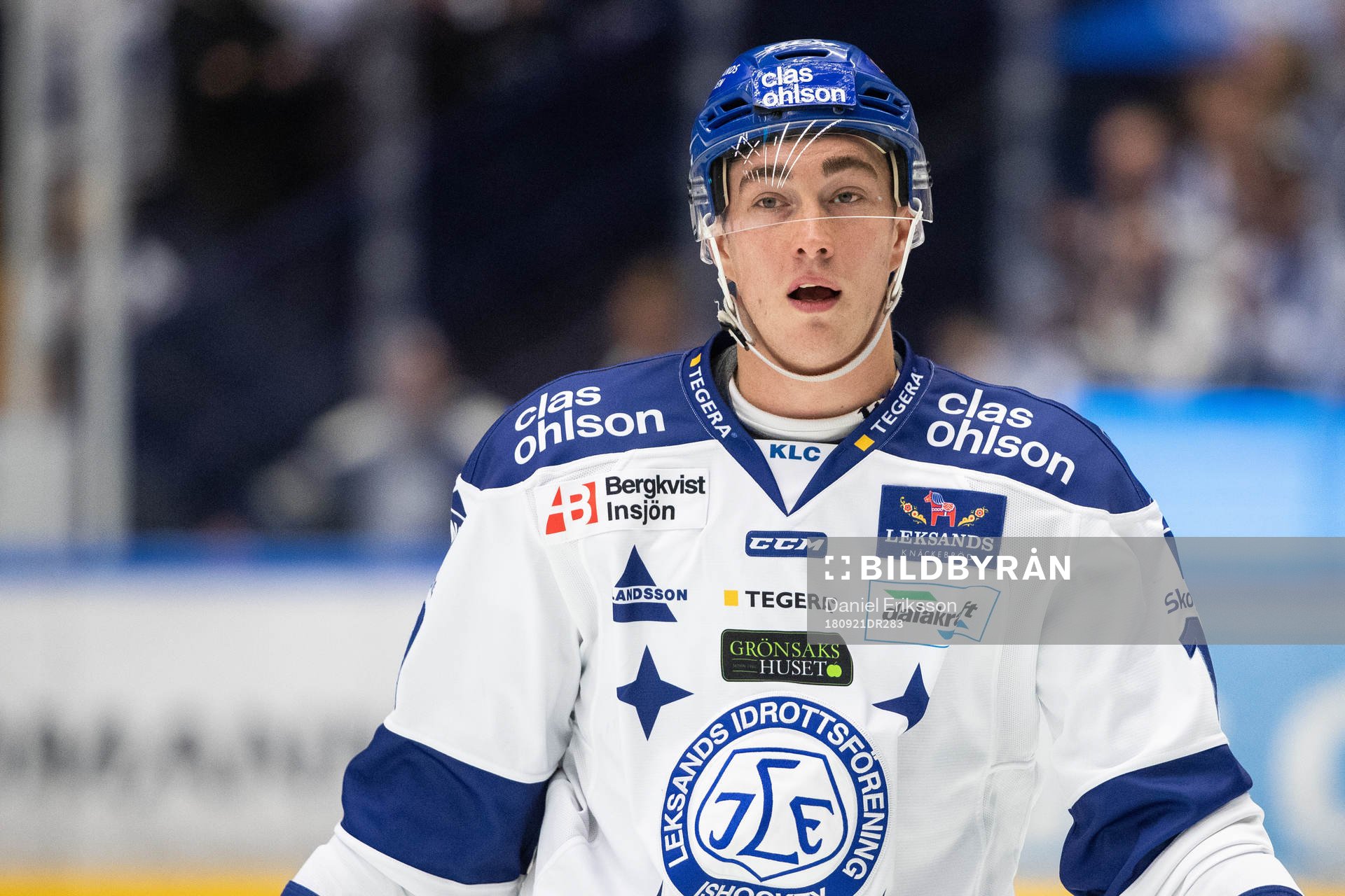 Leksands Tobias Forsberg  i ishockeymatchen i