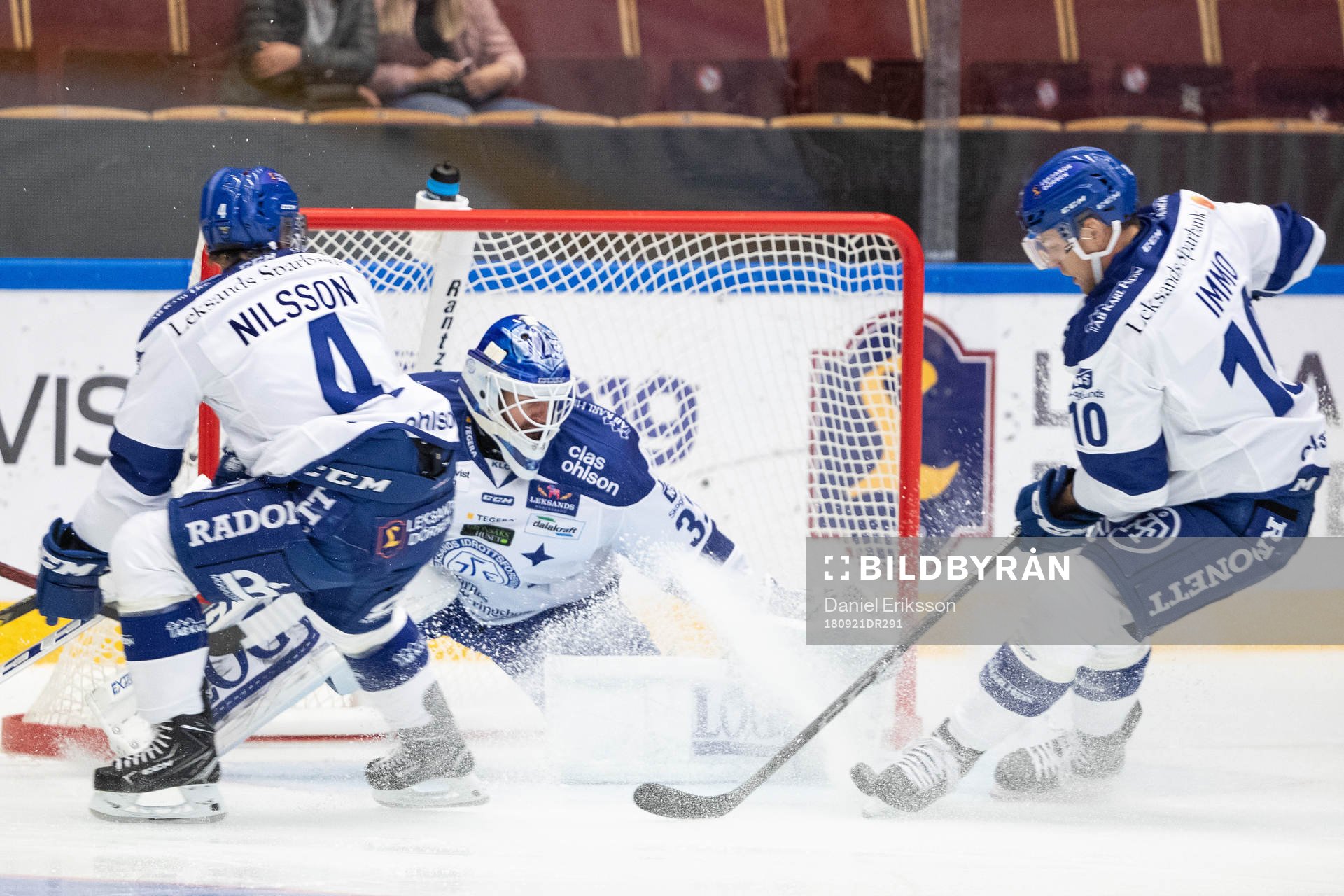 Leksands målvakt Axel Brage och Leksands Tor Immo  och