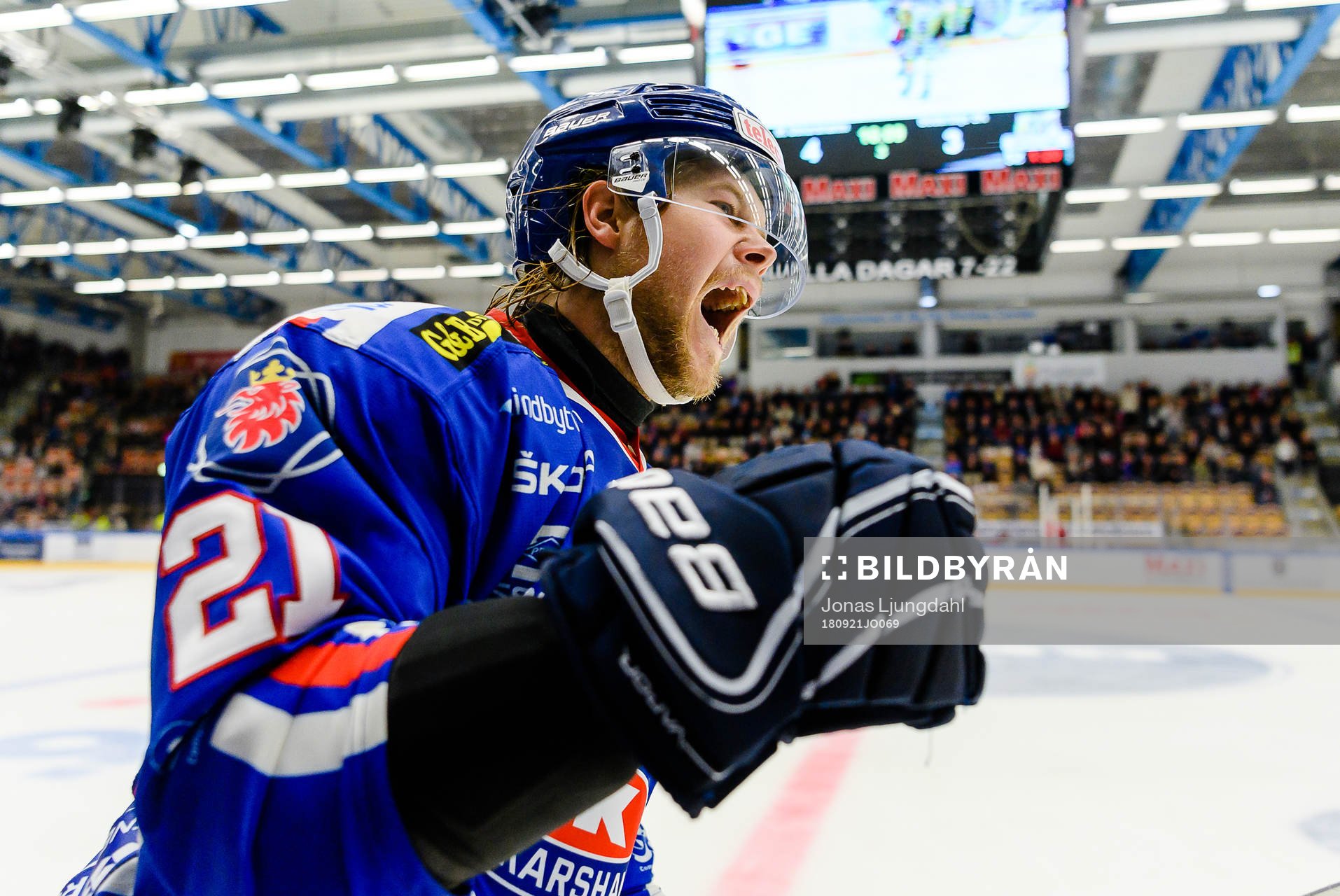 Oskarshamns Victor Öhman jublar