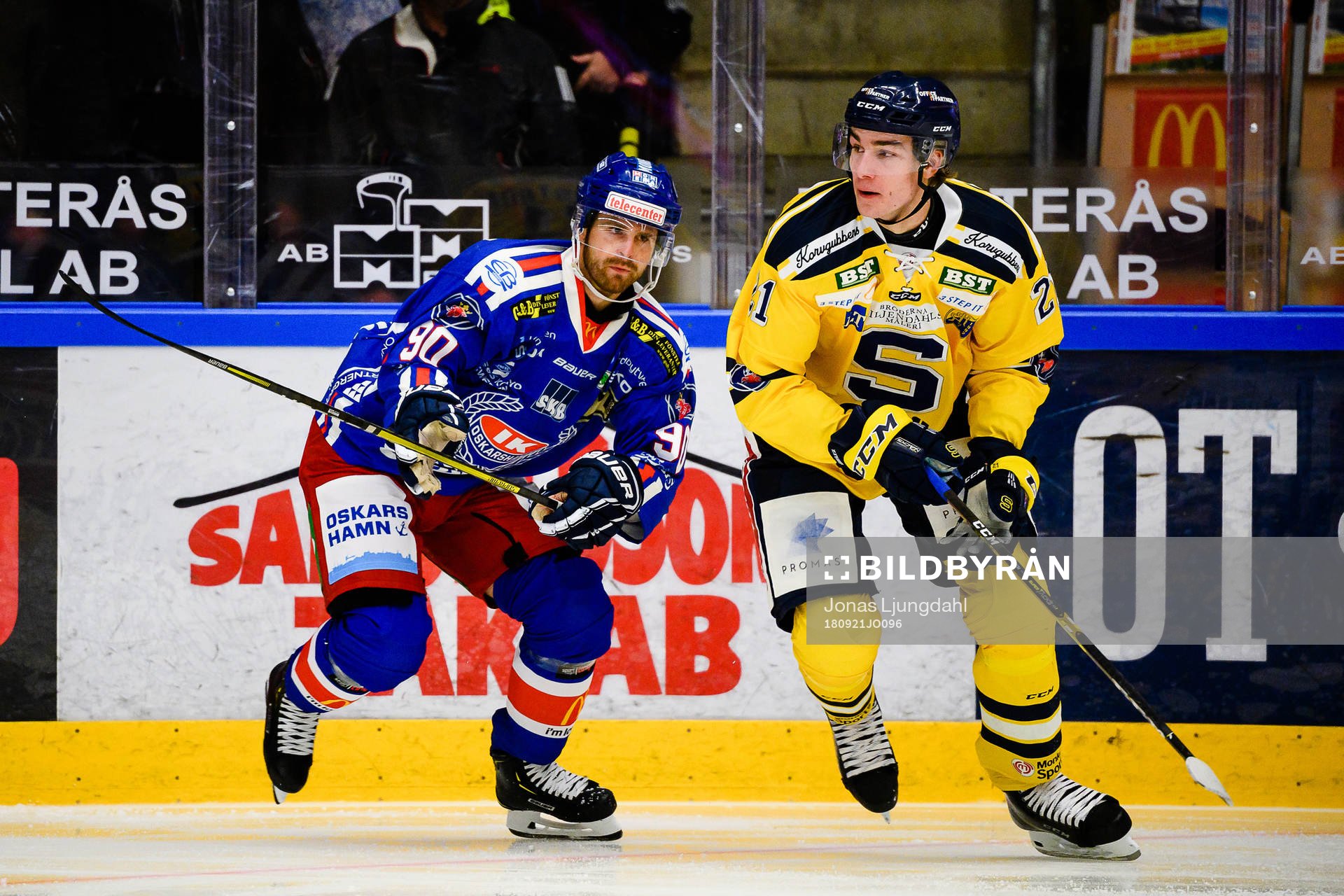 Oskarshamns Alex Hutchings och Södertäljes Henrik