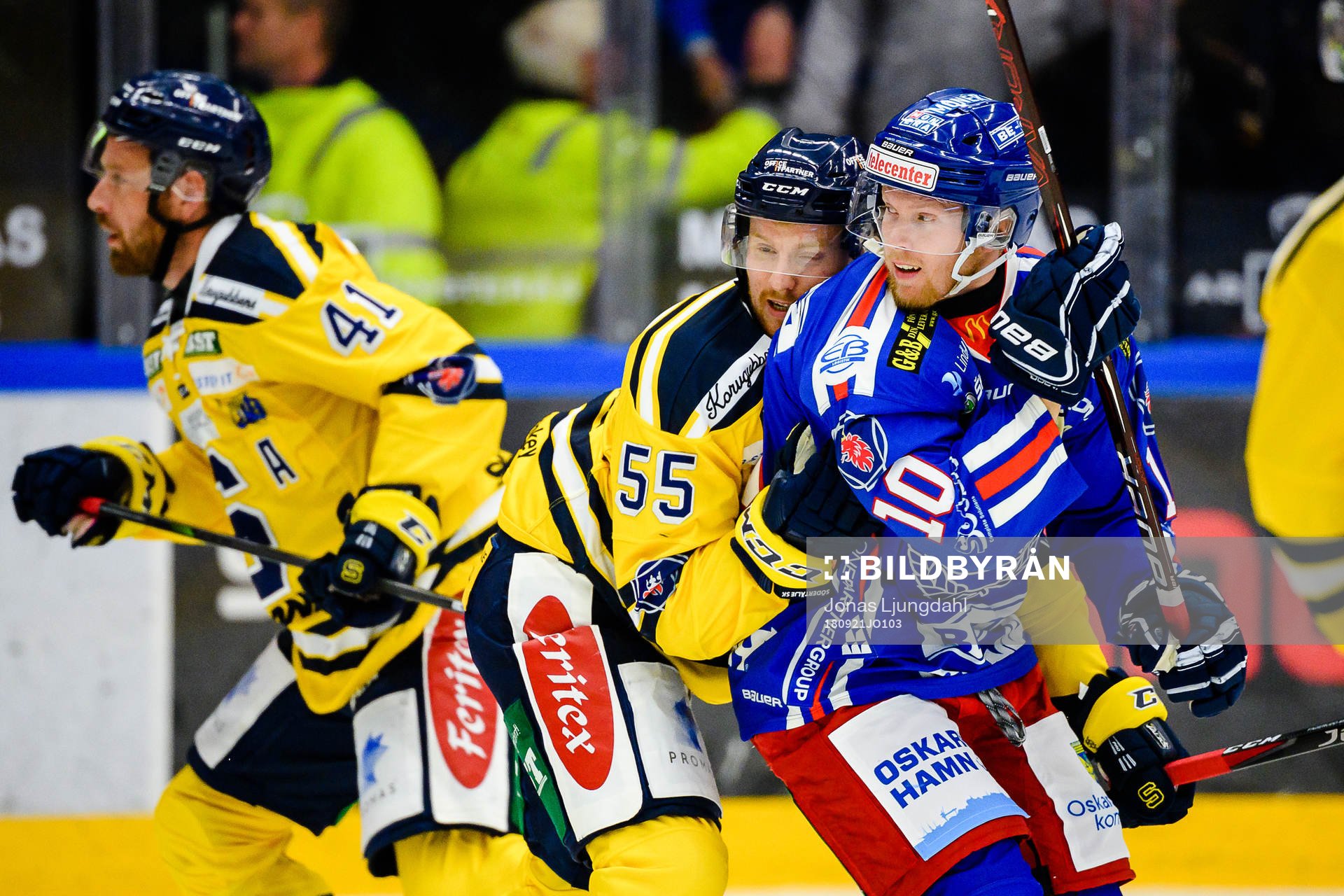 Södertäljes Marcus Fageruddi kamp med Oskarshamns Nicklas