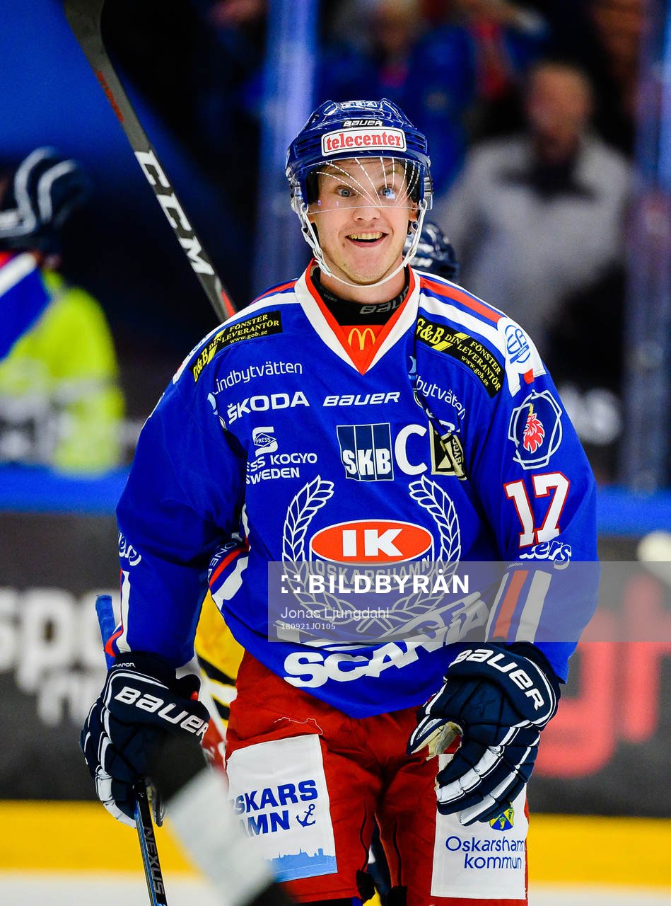 Oskarshamns Jonas Engström jublar