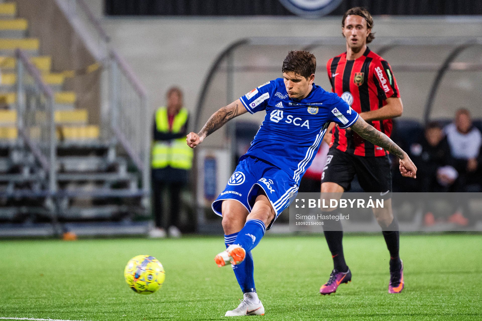 Sundsvalls David Batanero gör 0-1-målet