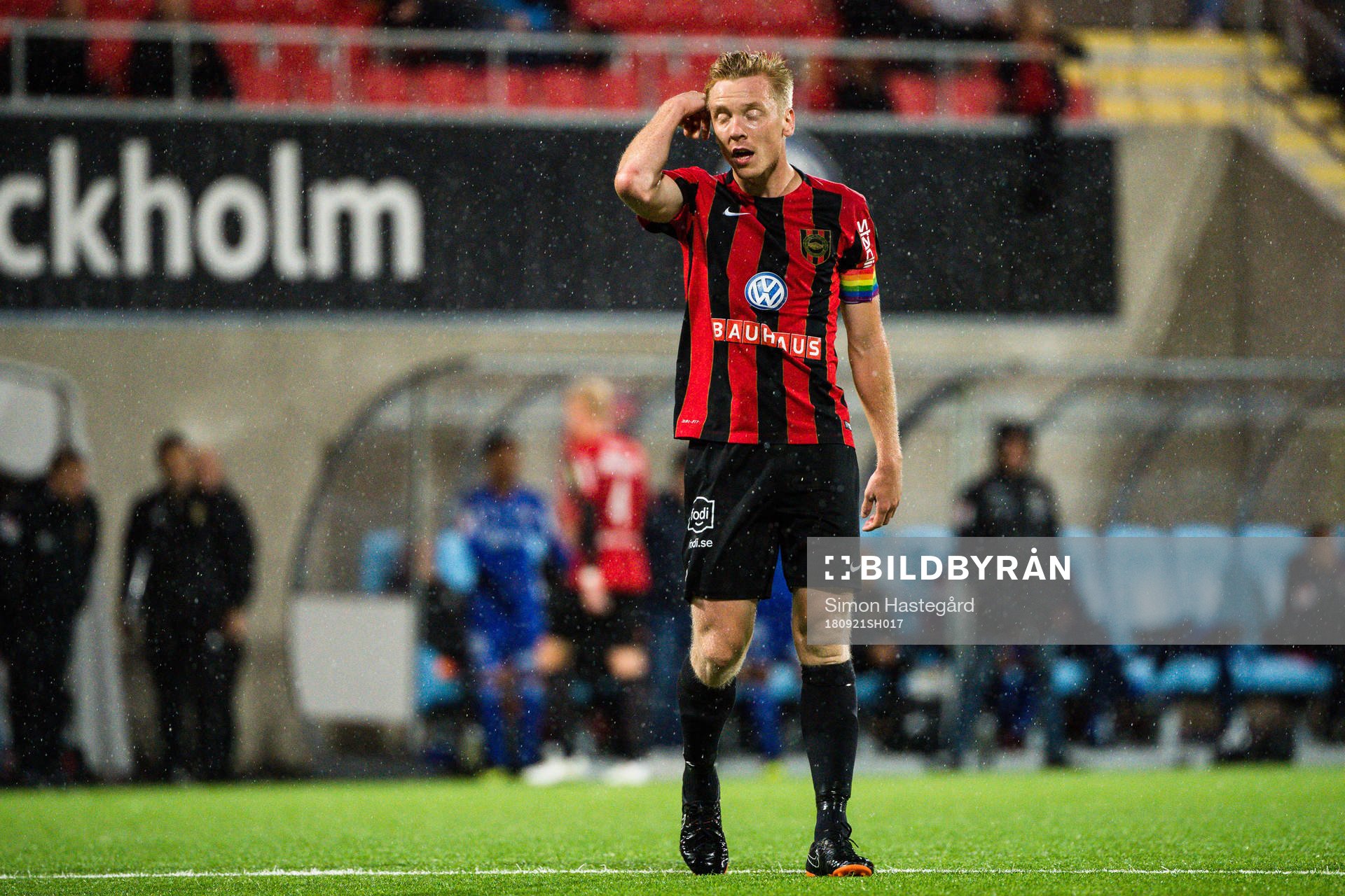 Brommapojkarnas Gustav Sandberg Magnusson deppar
