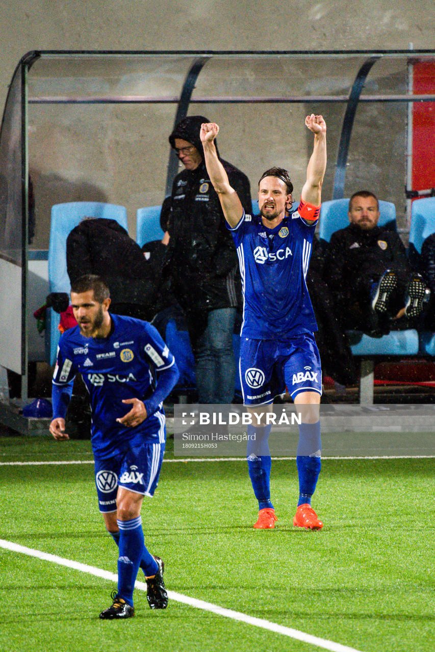 Sundsvalls Linus Hallenius jublar
