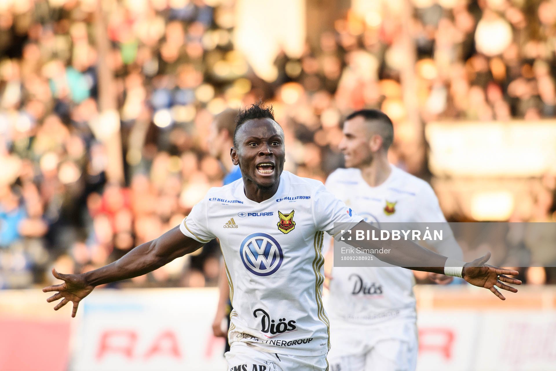 Östersunds Samuel Laryea Mensiro jublar