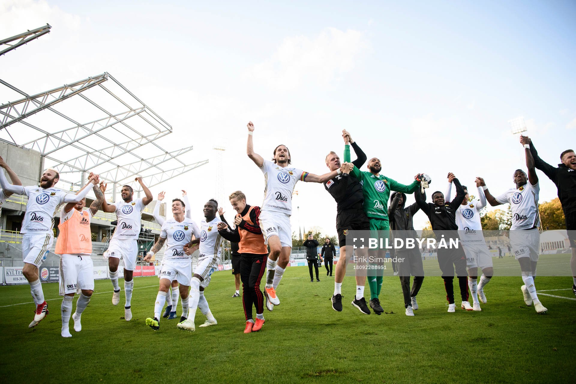 Östersunds spelare jublar