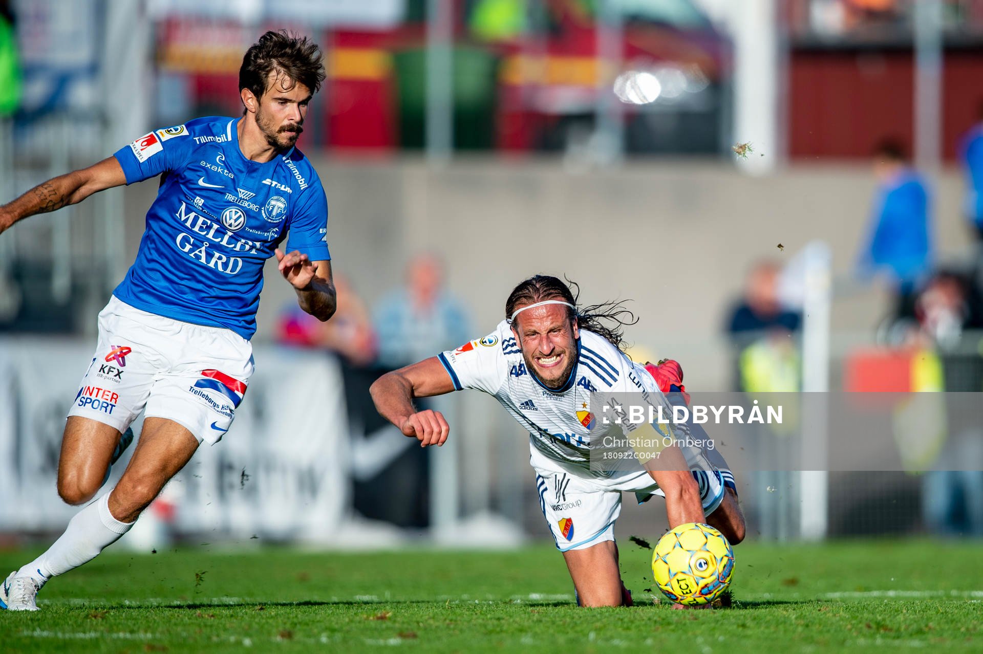Trelleborgs Sebastian Ohlsson mot Djurgårdens Jonas Olsson