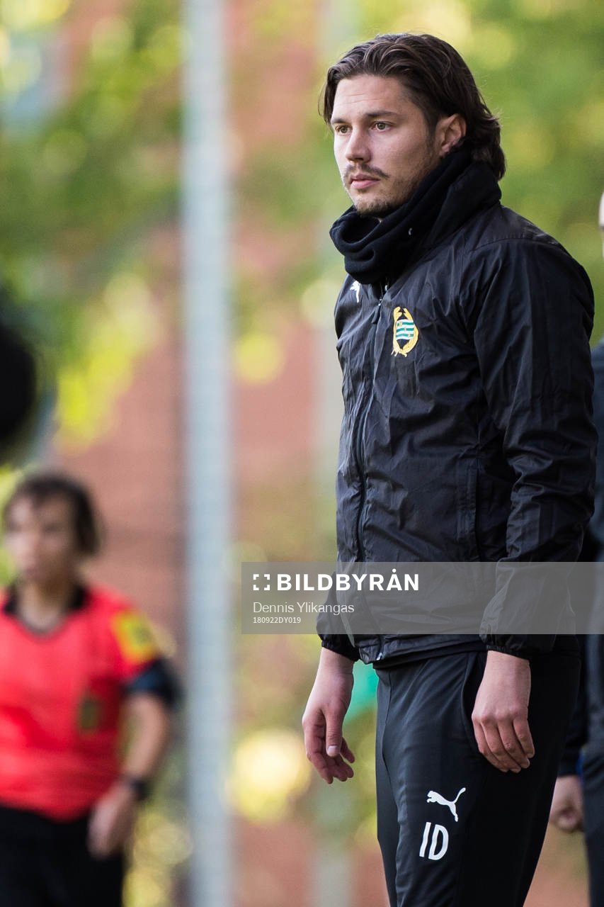Hammarbys tränare Isak Dahlin
