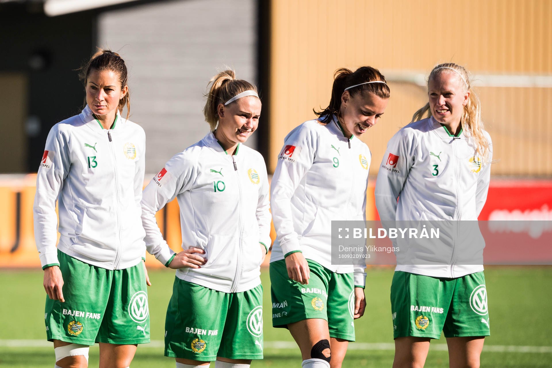 Hammarbys Madeleine Tegström, Emma Jansson, Amanda