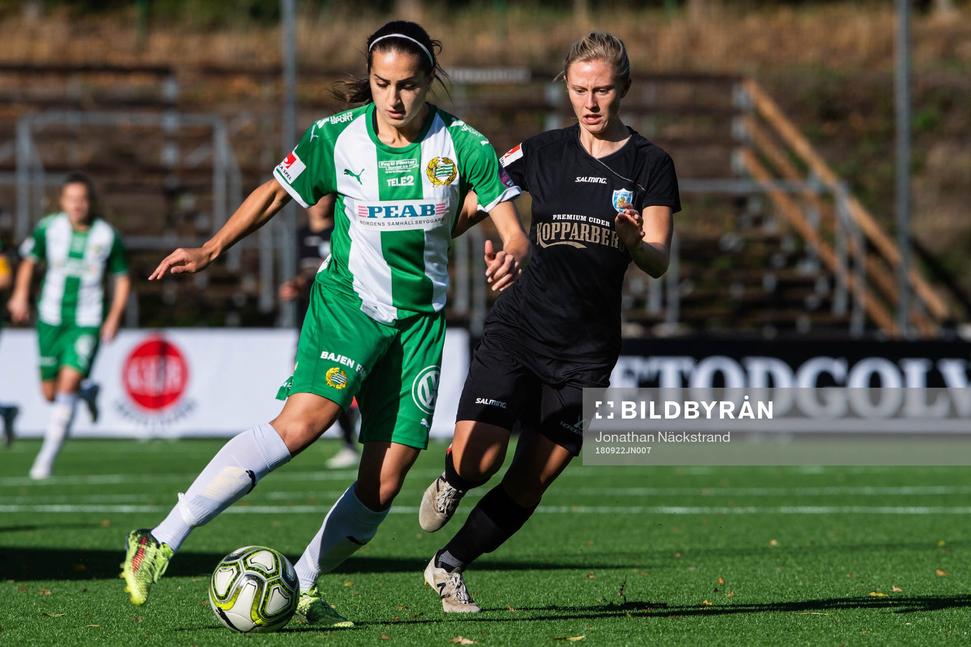 Hammarbys Sejde Abrahamsson och Göteborgs Rebecka Blomqvist