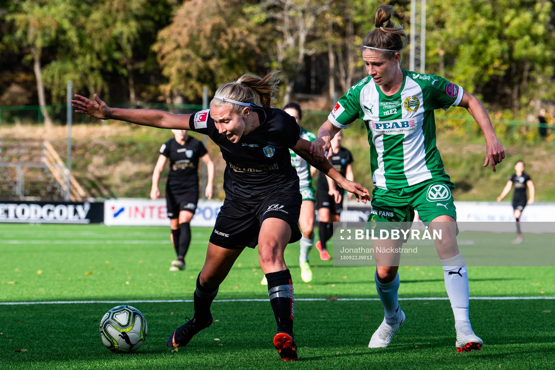 Göteborgs Emma Koivisto och Hammarbys Elise Kellond-Knight
