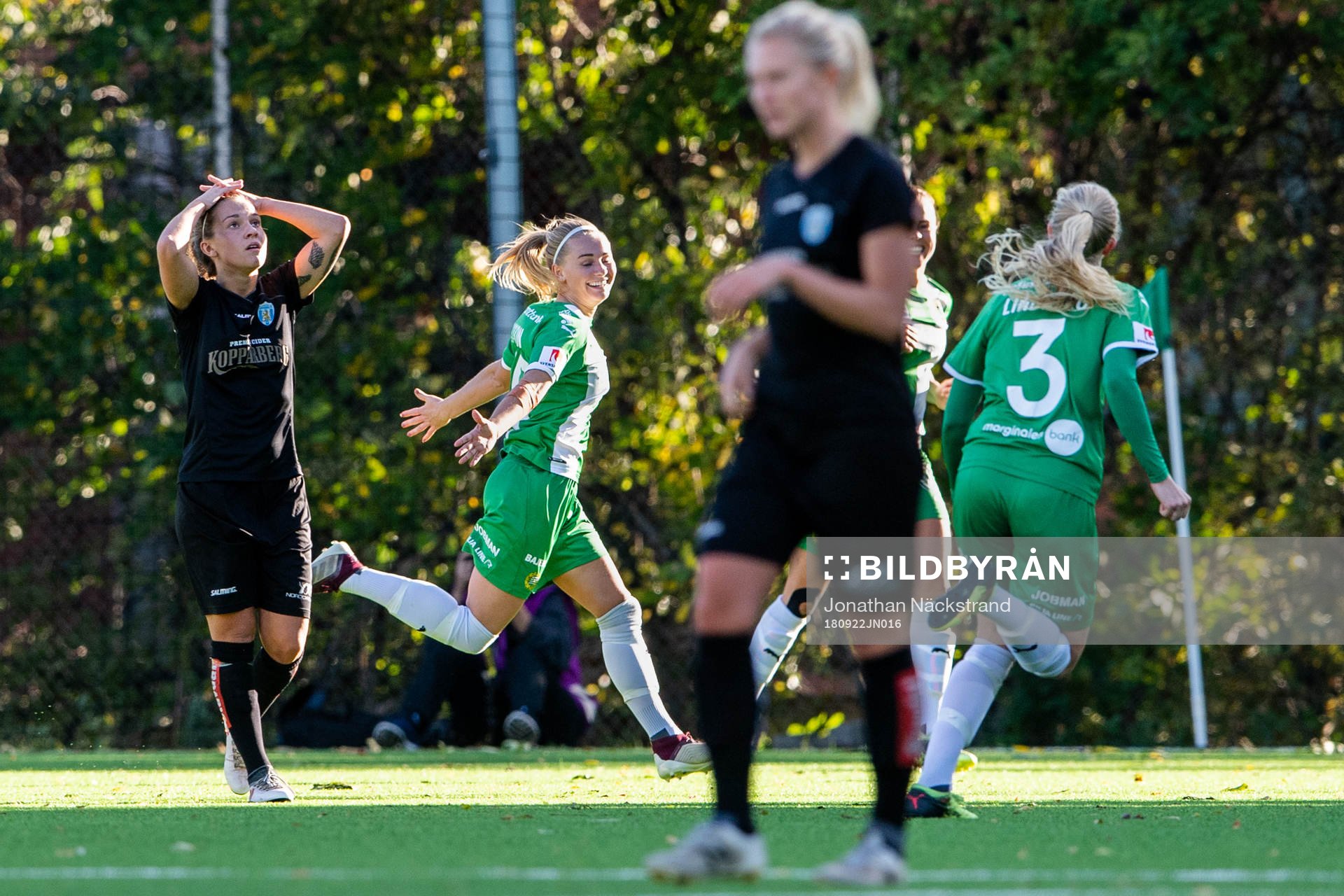 Hammarbys Emma Jansson jublar