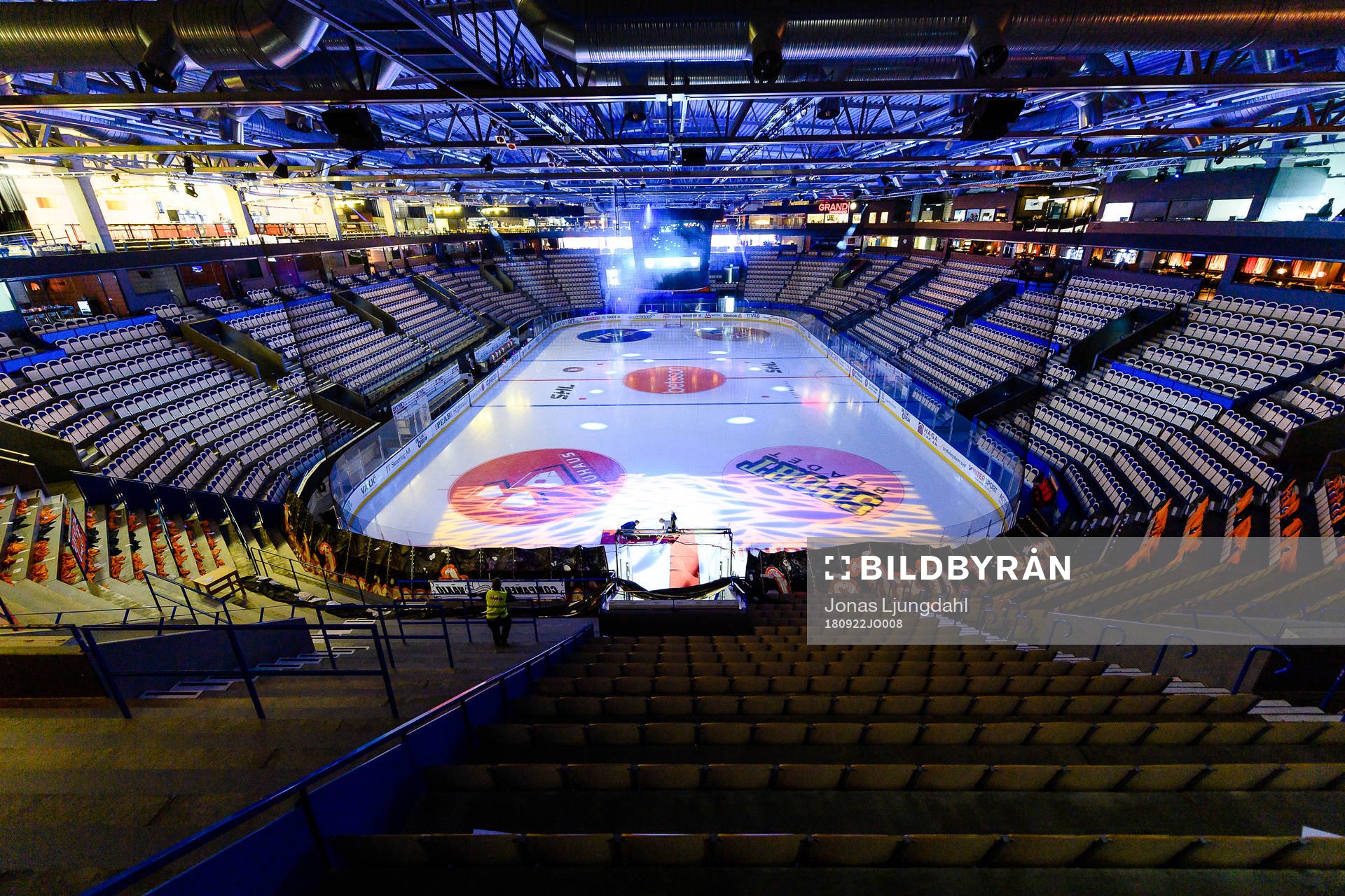 Generell interiör vy från Vida arena före