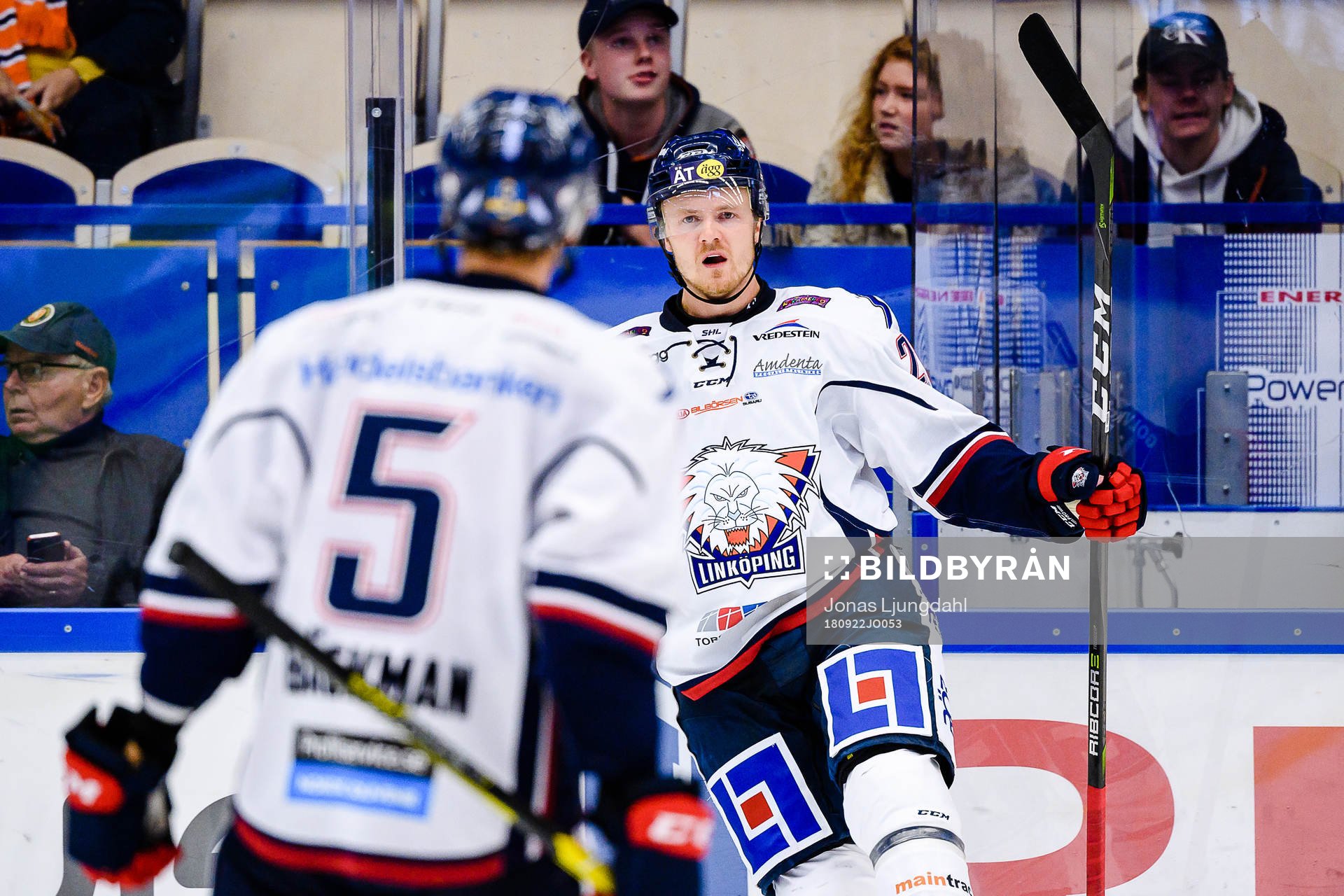 Linköpings Nick Sörenssen jublar
