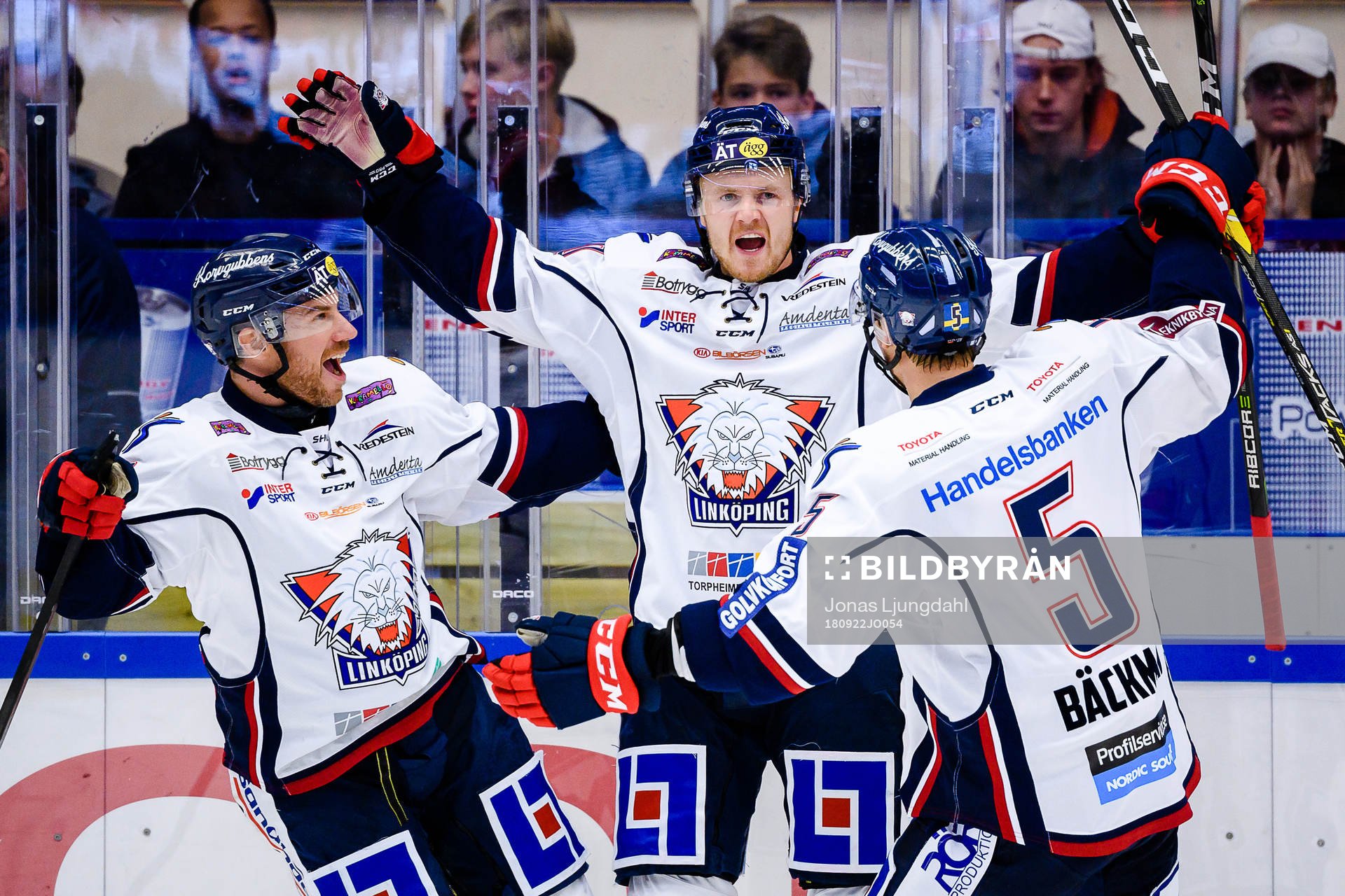 Linköpings Nick Sörenssen jublar