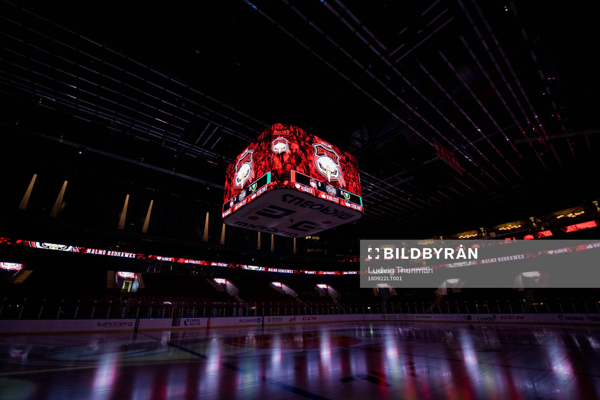 Interiörbild över Malmö Arena