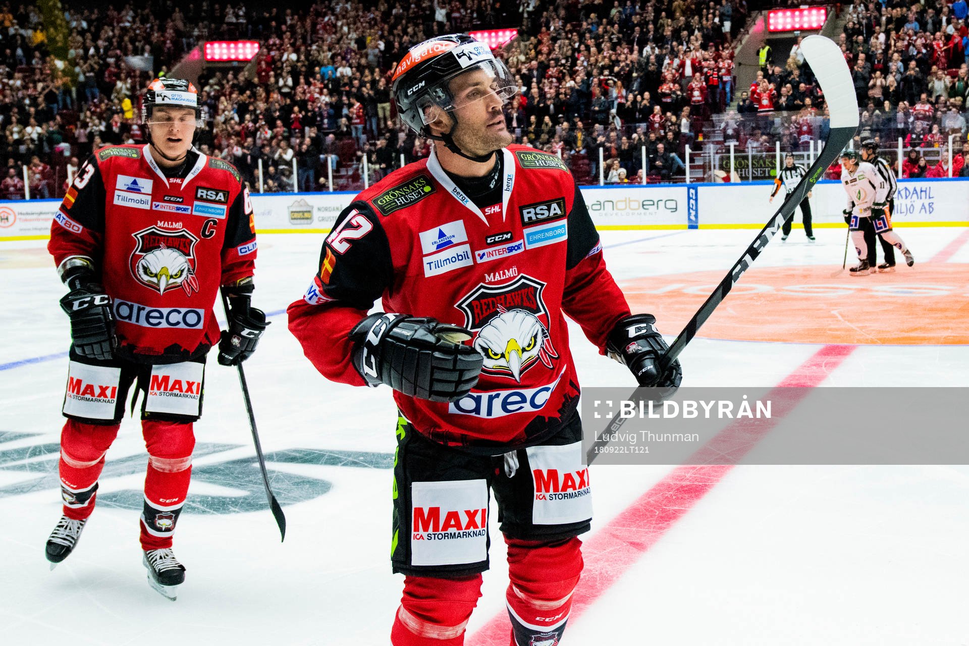 Malmö Redhawks Niklas Arell och Fredrik Händemark