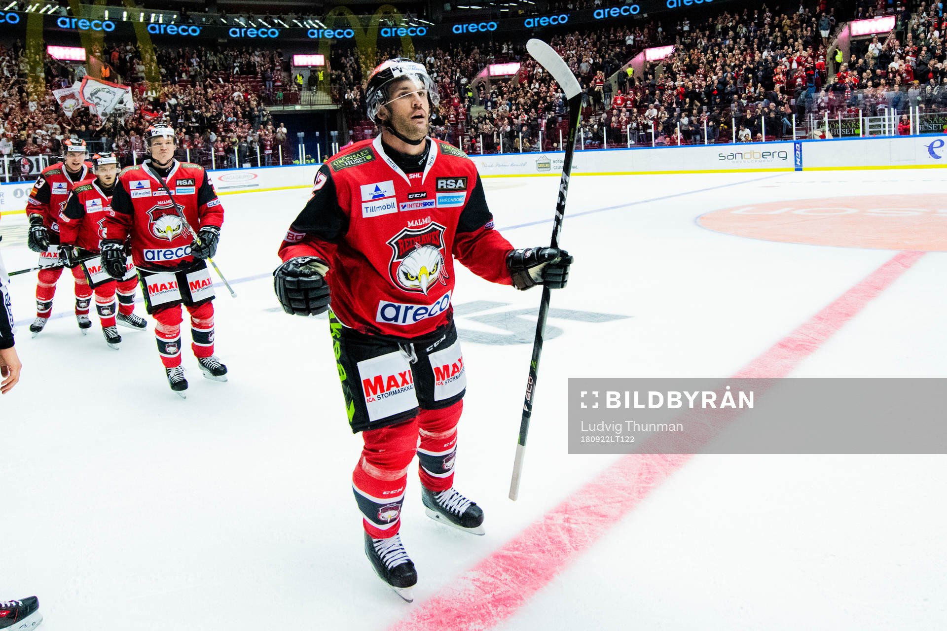 Malmö Redhawks Niklas Arell jublar