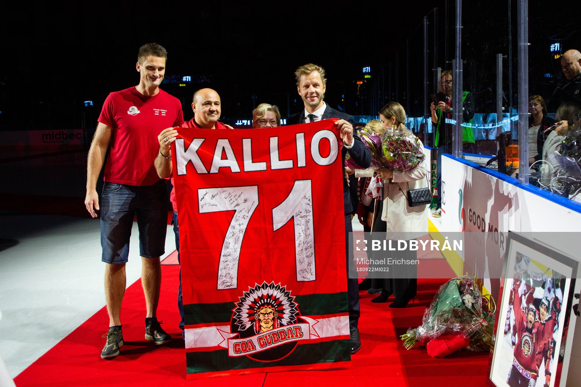 Tomi Kallio hyllas innan ishockeymatchen i SHL mellan
