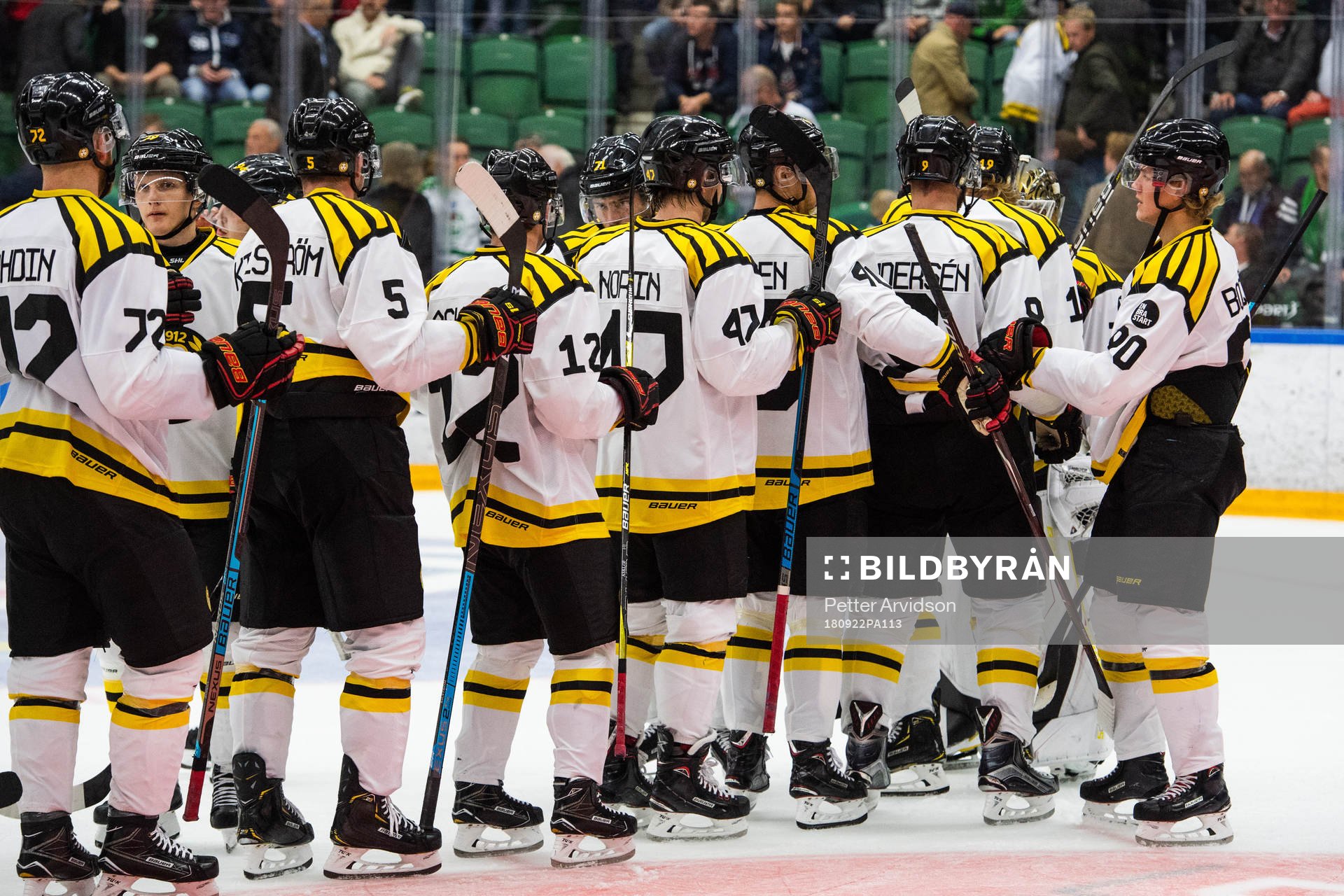 Brynäs spelare jublar