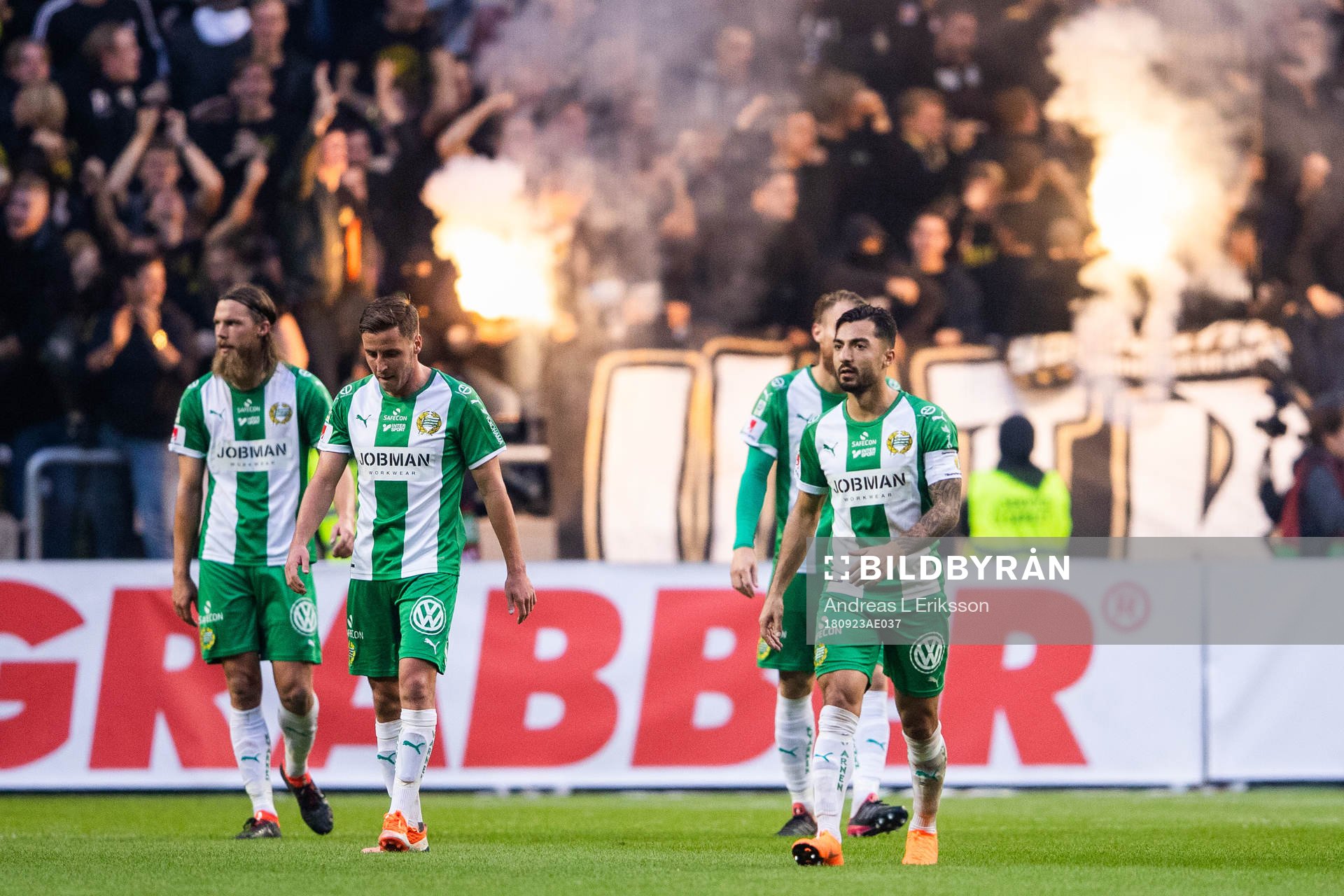 Hammarbys spelare deppar