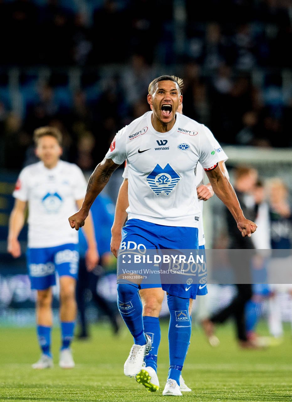 Ruben Gabrielsen of Molde celebrates