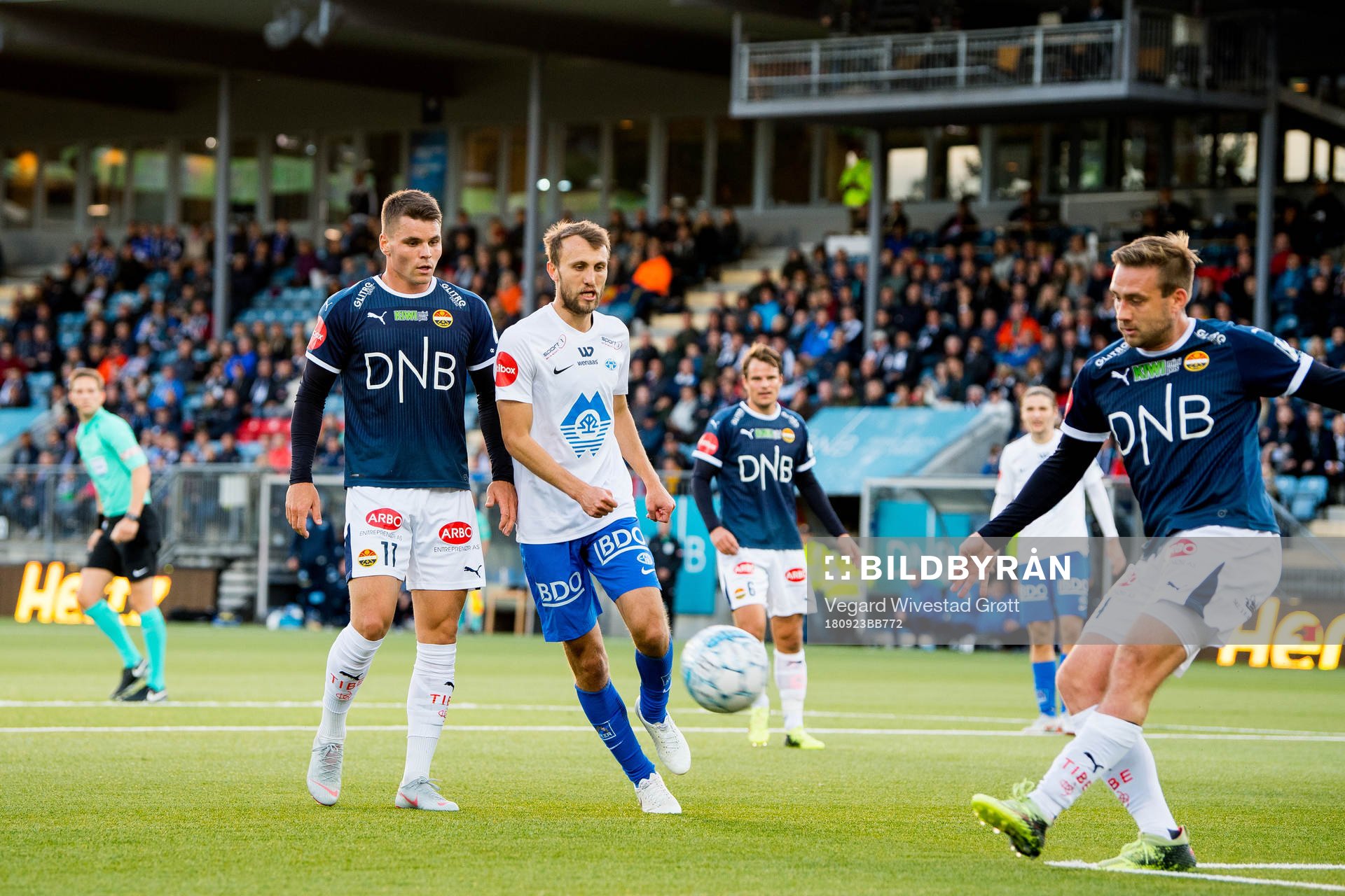 Kristoffer Tokstad of Strømsgodset and Magnus Eikrem of
