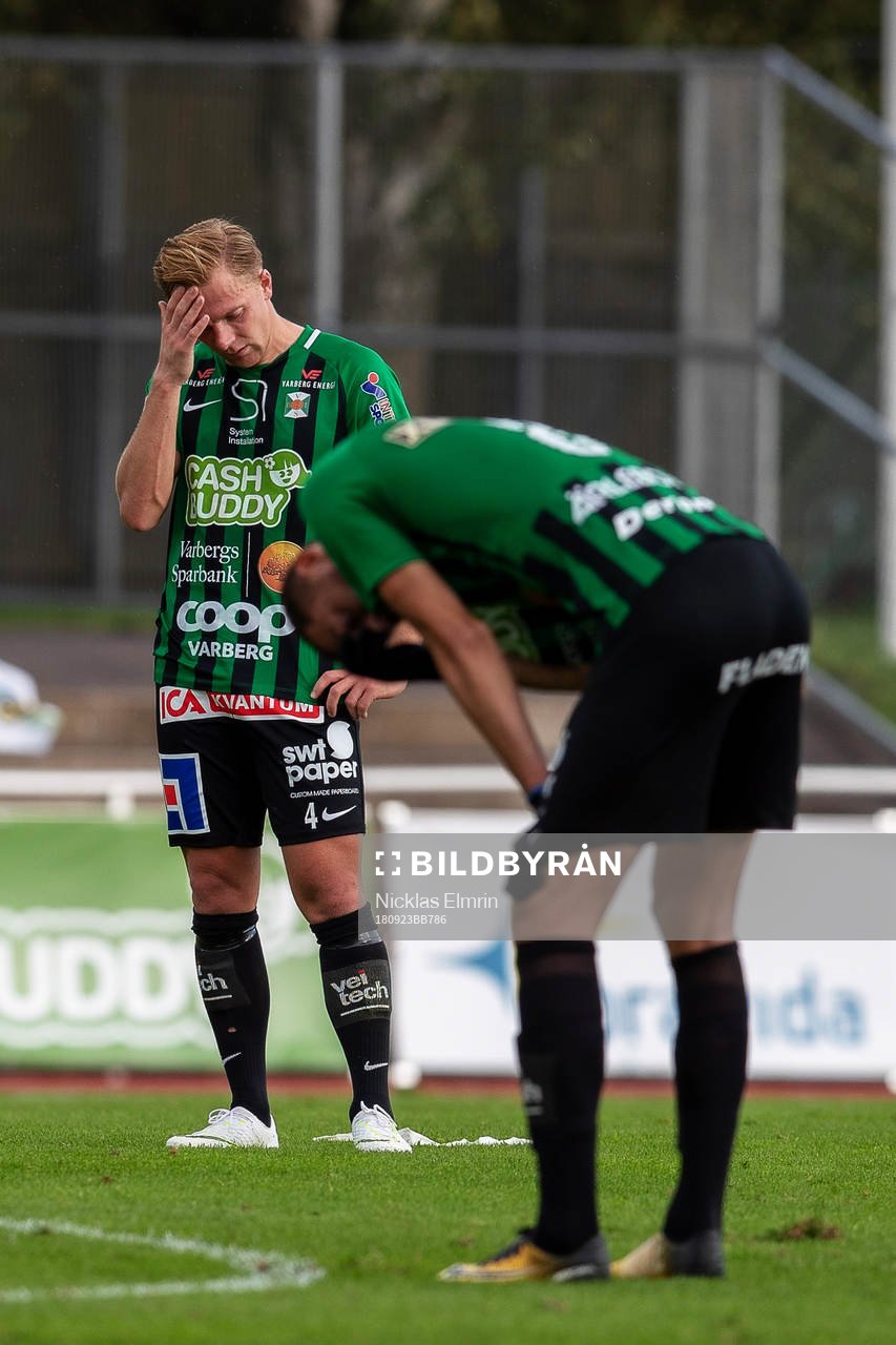 Varbergs Jesper Modig och Albert Ejupi  deppar