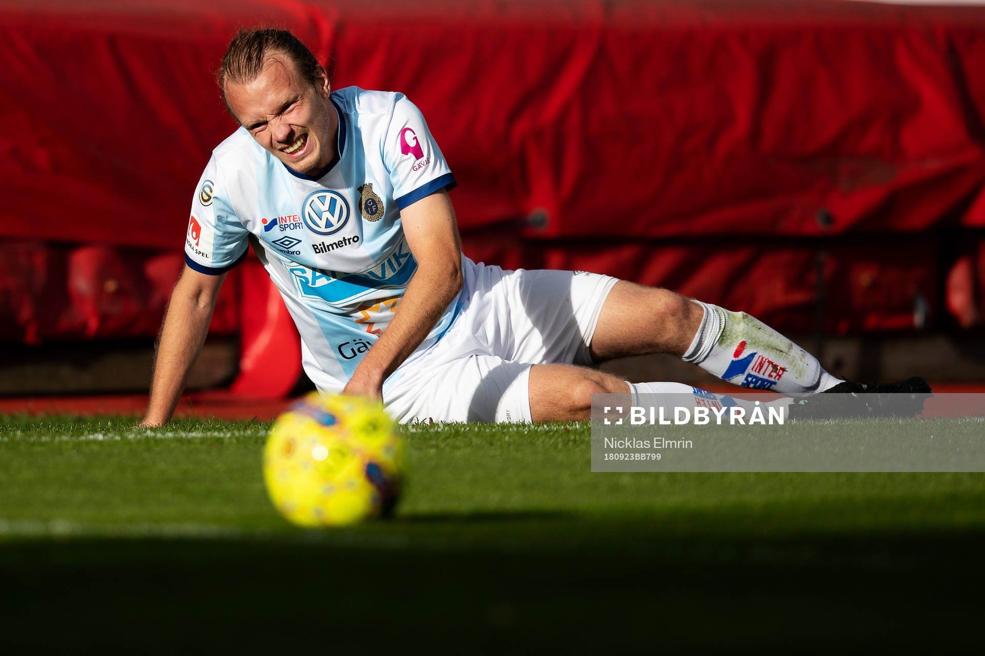 Varbergs Zev Taublieb under fotbollsmatchen i Superettan mellan Varberg och Gefle den 23 september 2018 i Varberg. 