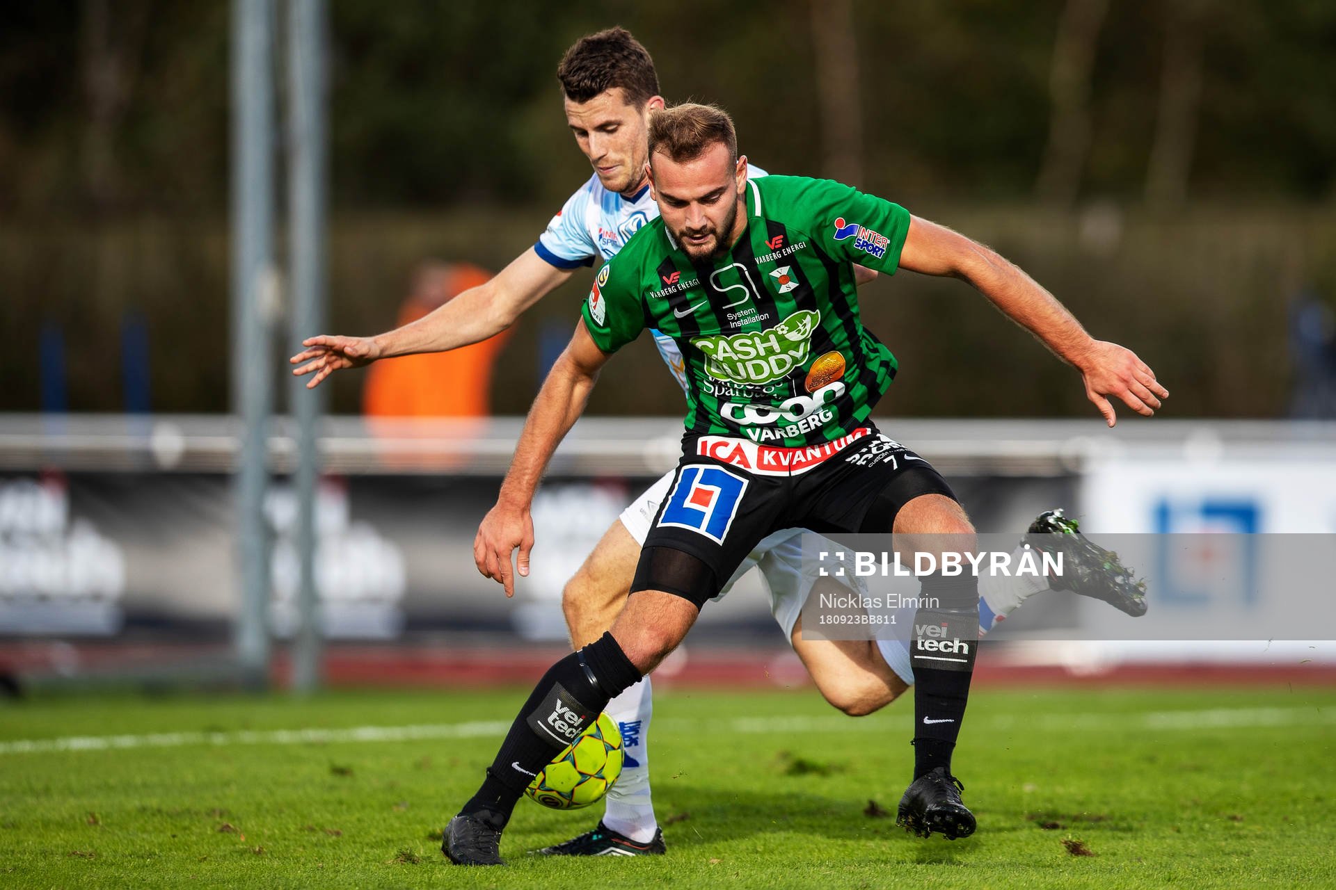 Varbergs Perparim Beqaj mot Gefles Jesper Björkman