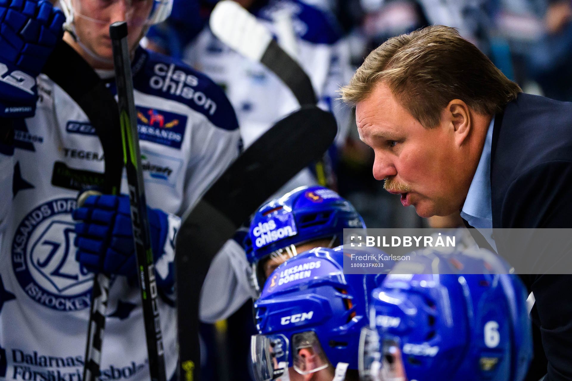 Leksands tränare Leif Carlsson