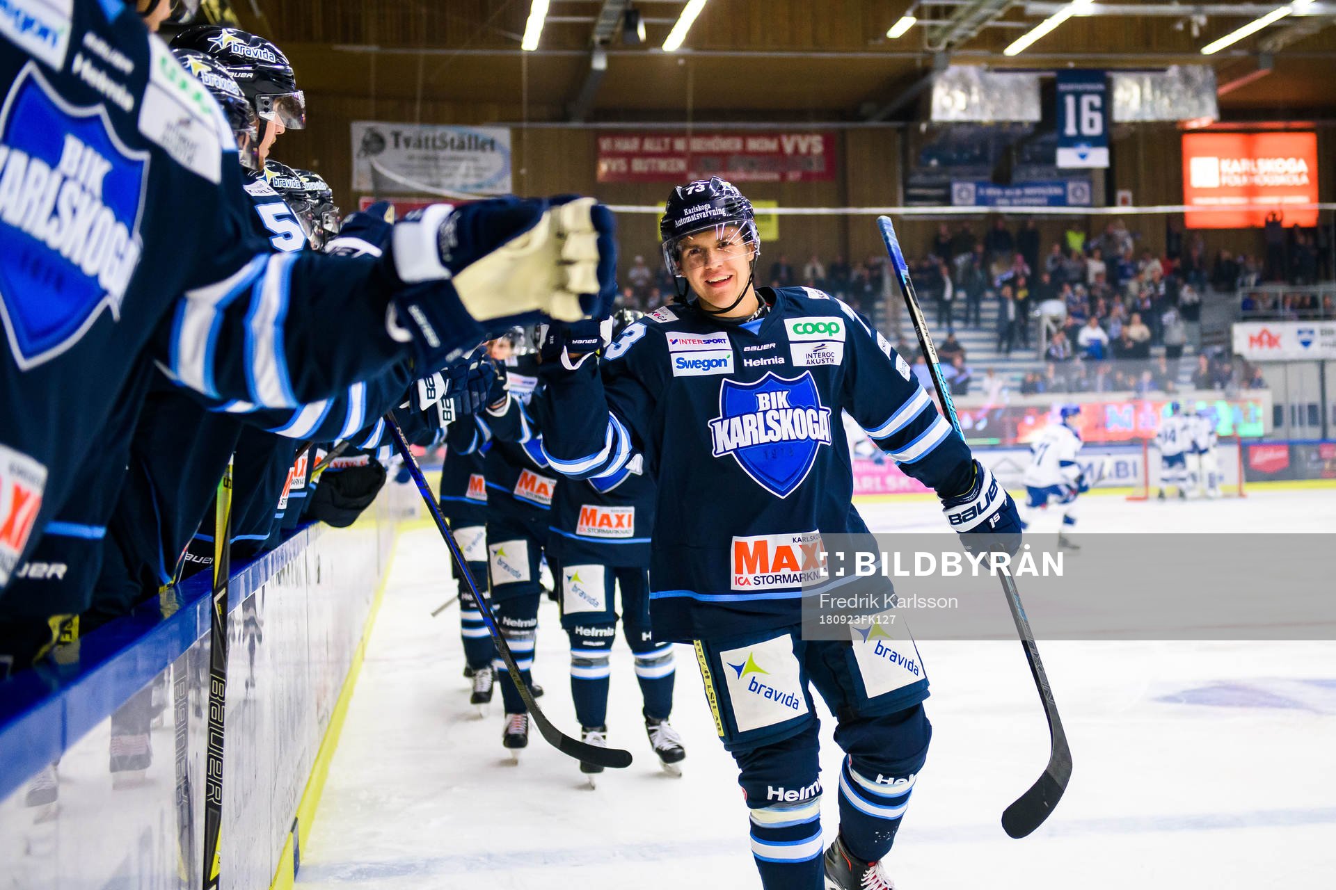 Karlskogas Oliver Eklind jublar