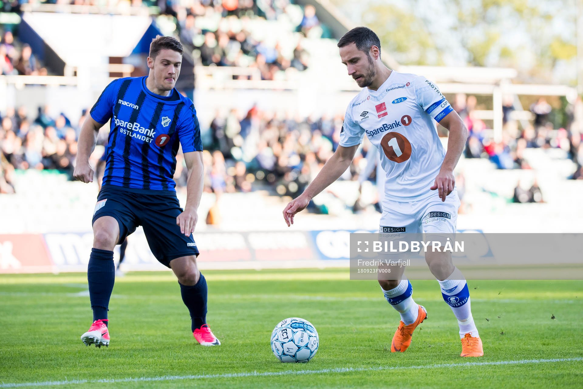 Filip Valencia of Stabæk and Mads Reginiussen of Ranheim