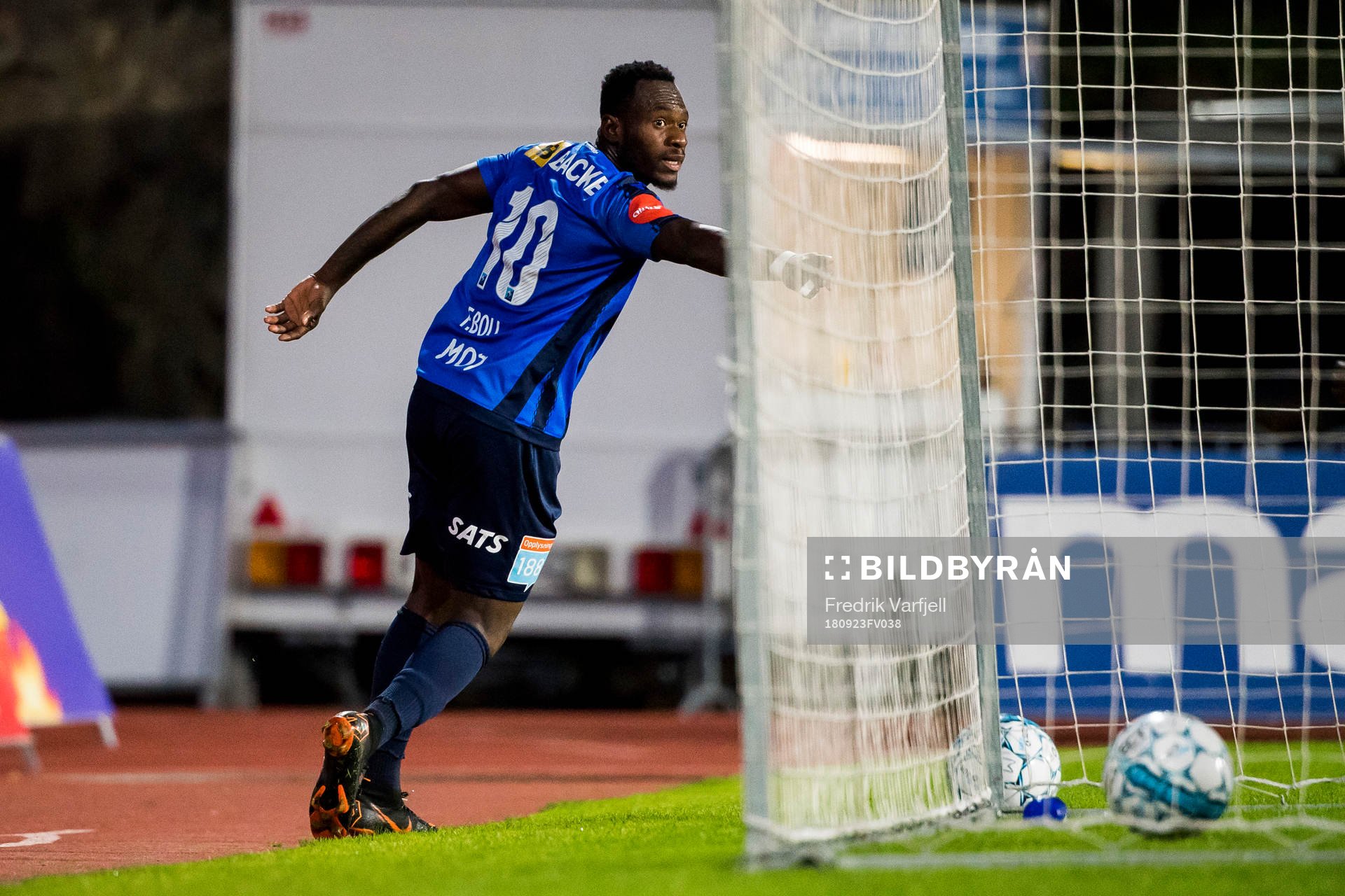 Franck Boli of Stabæk celebrates