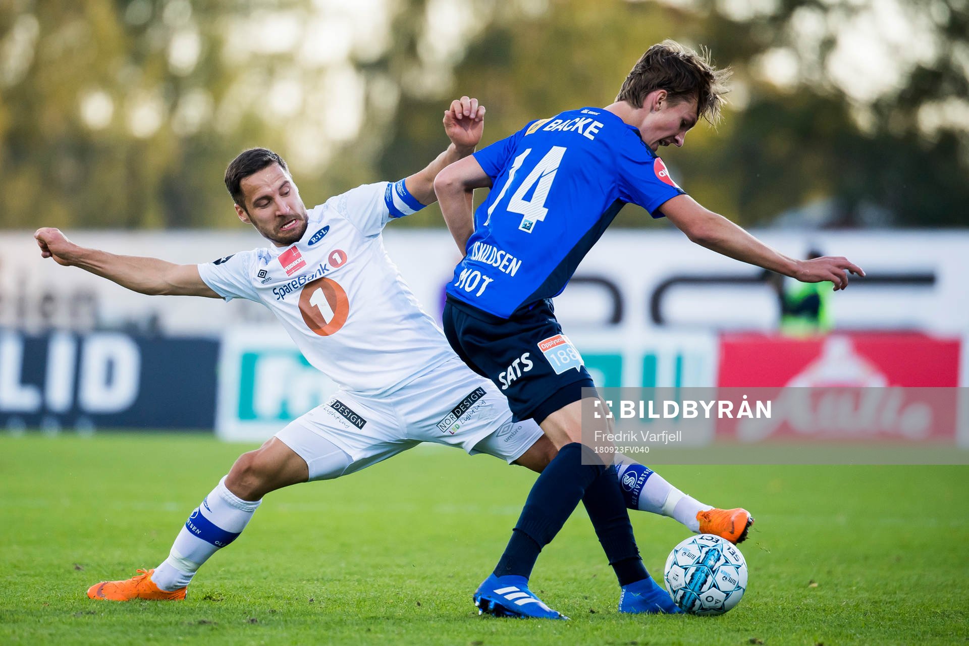 Mads Reginiussen of Ranheim and Kristoffer Askildsen of