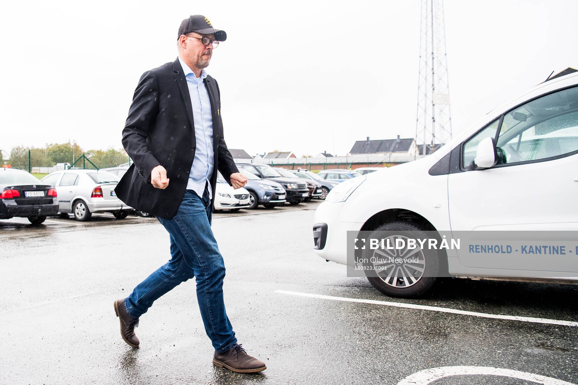 Kjetil Rekdal, head coach of Start, arrives