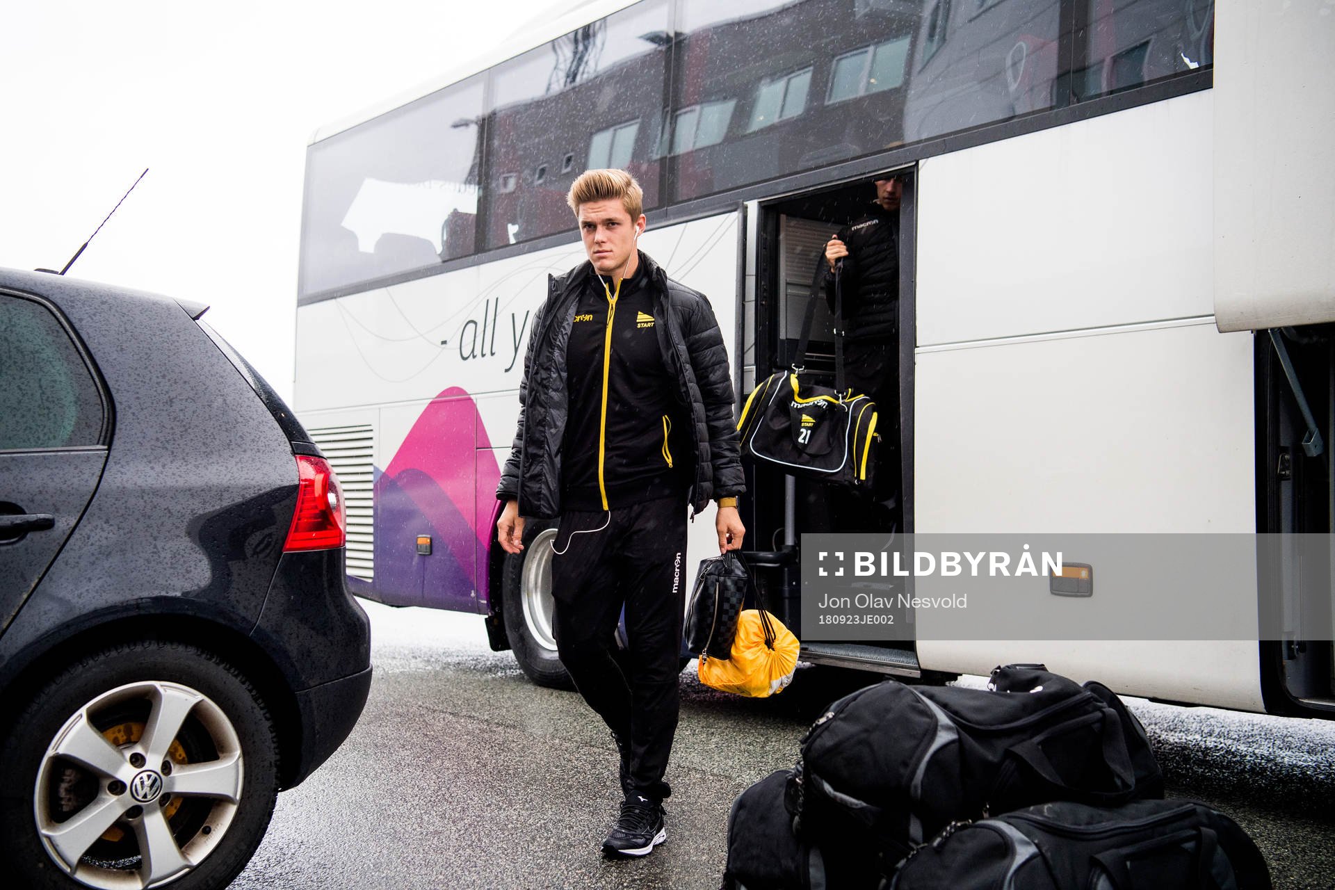 Mathias Idsøe Bringaker of Start arrives
