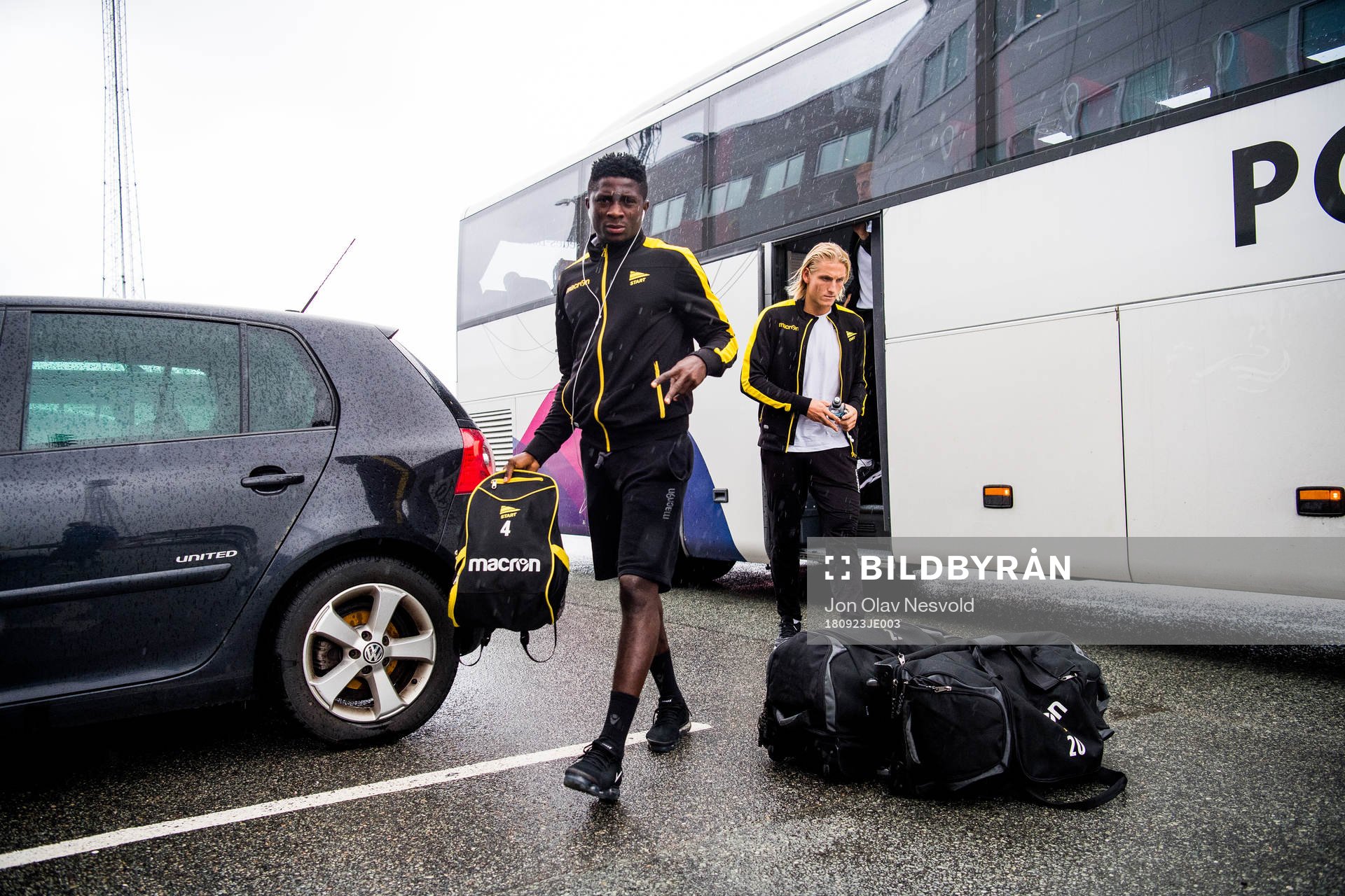 Afeez Aremu of Start arrives