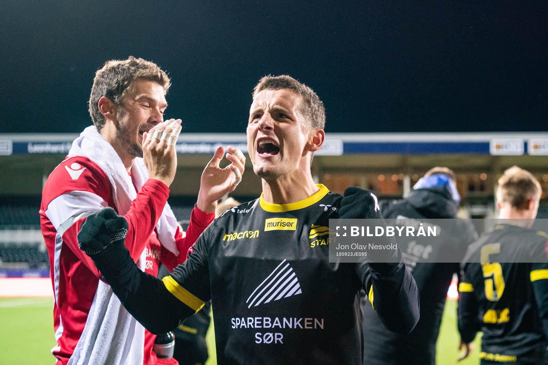 Herolind Shala of Start celebrates