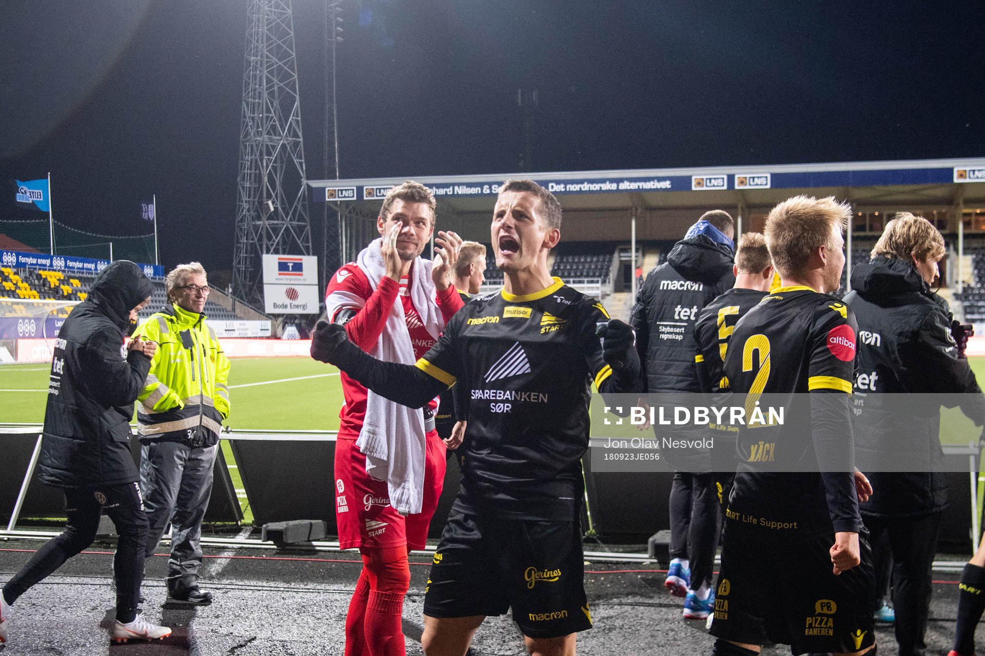 Herolind Shala of Start celebrates