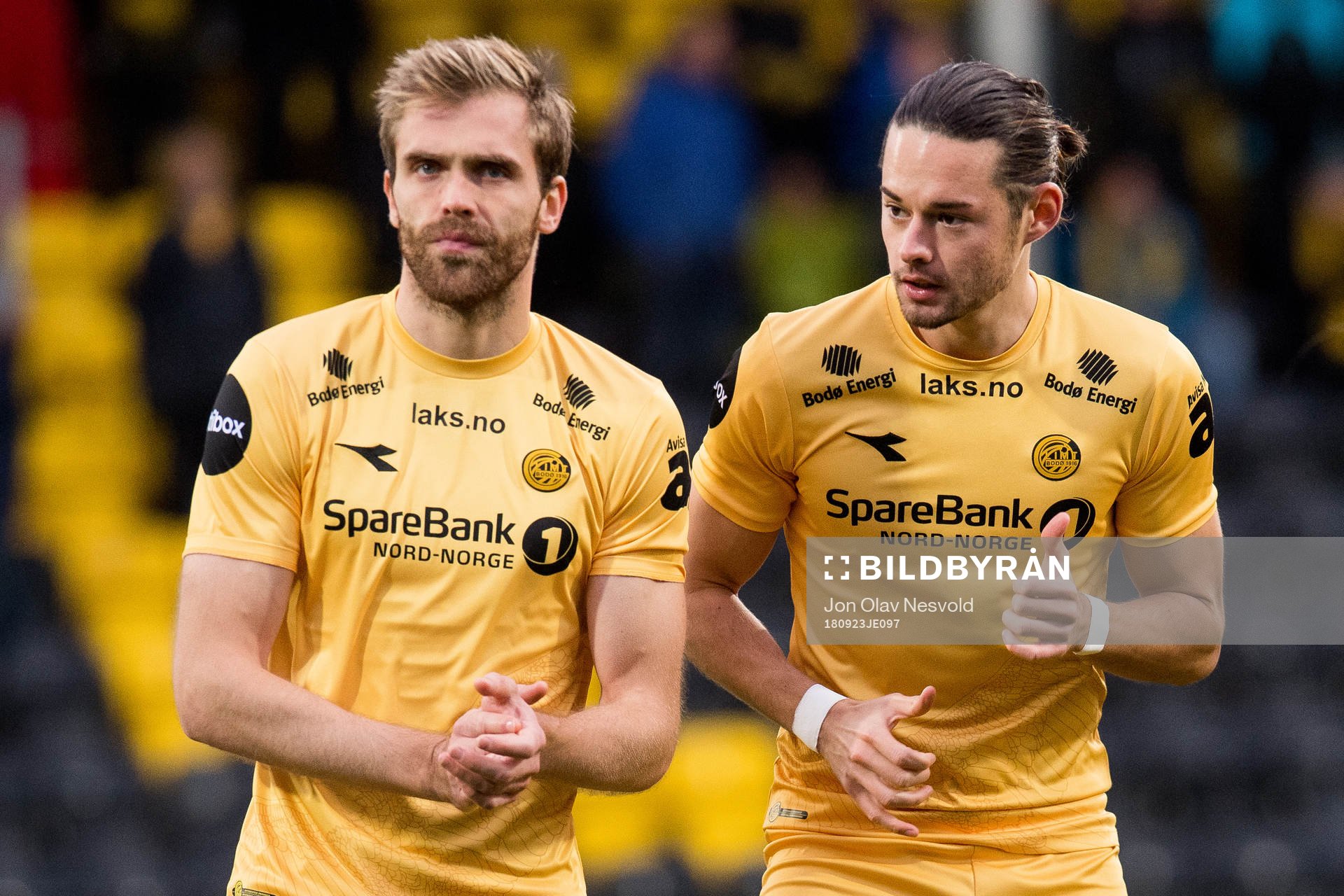 Eirik Wollen Steen and Amor Layouni of Bodø/Glimt